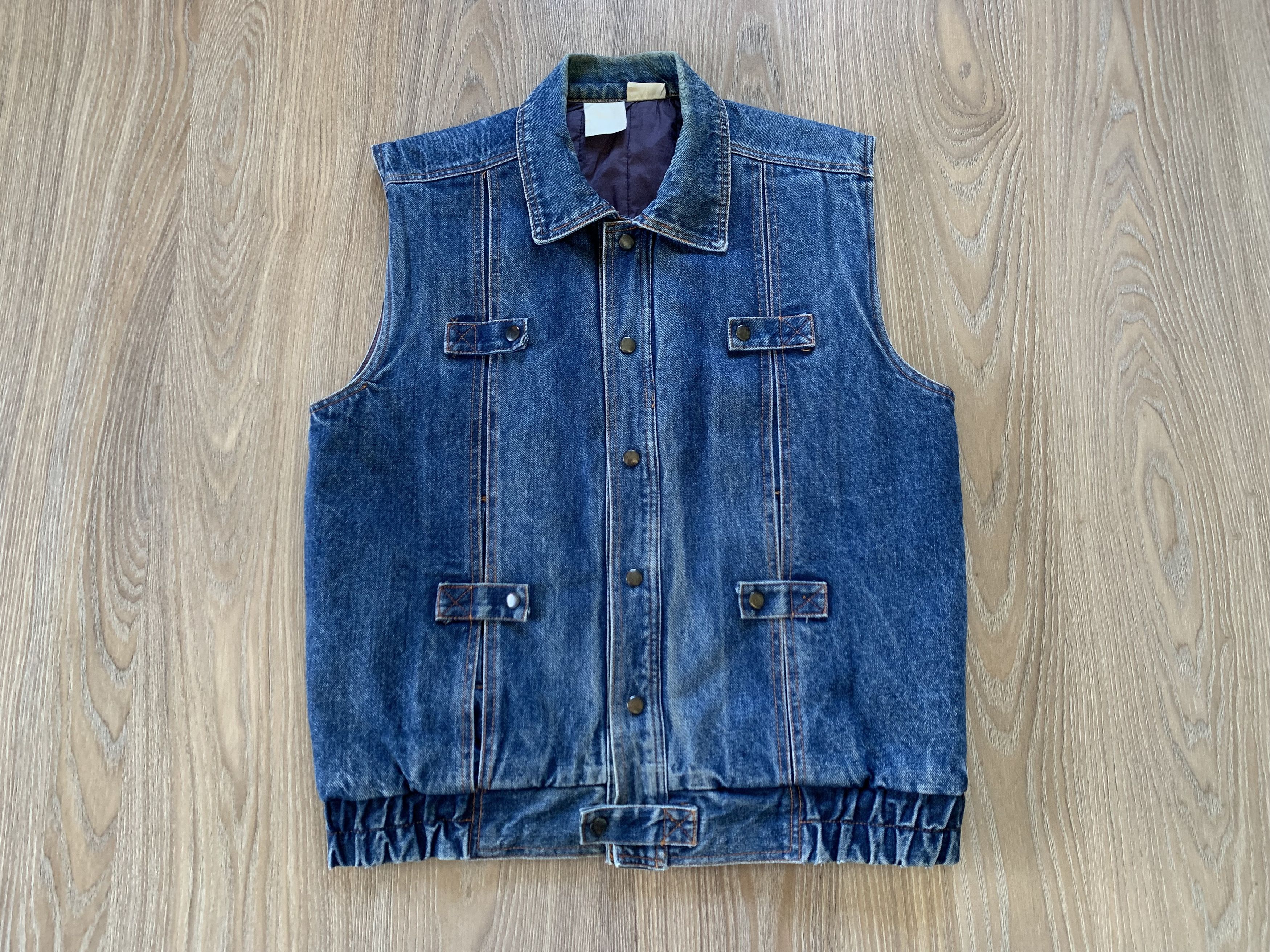 Denime Rare Ackermann Retro Denim Vest With Hidden Pockets Size US M / EU 48-50 / 2 - 2 Thumbnail
