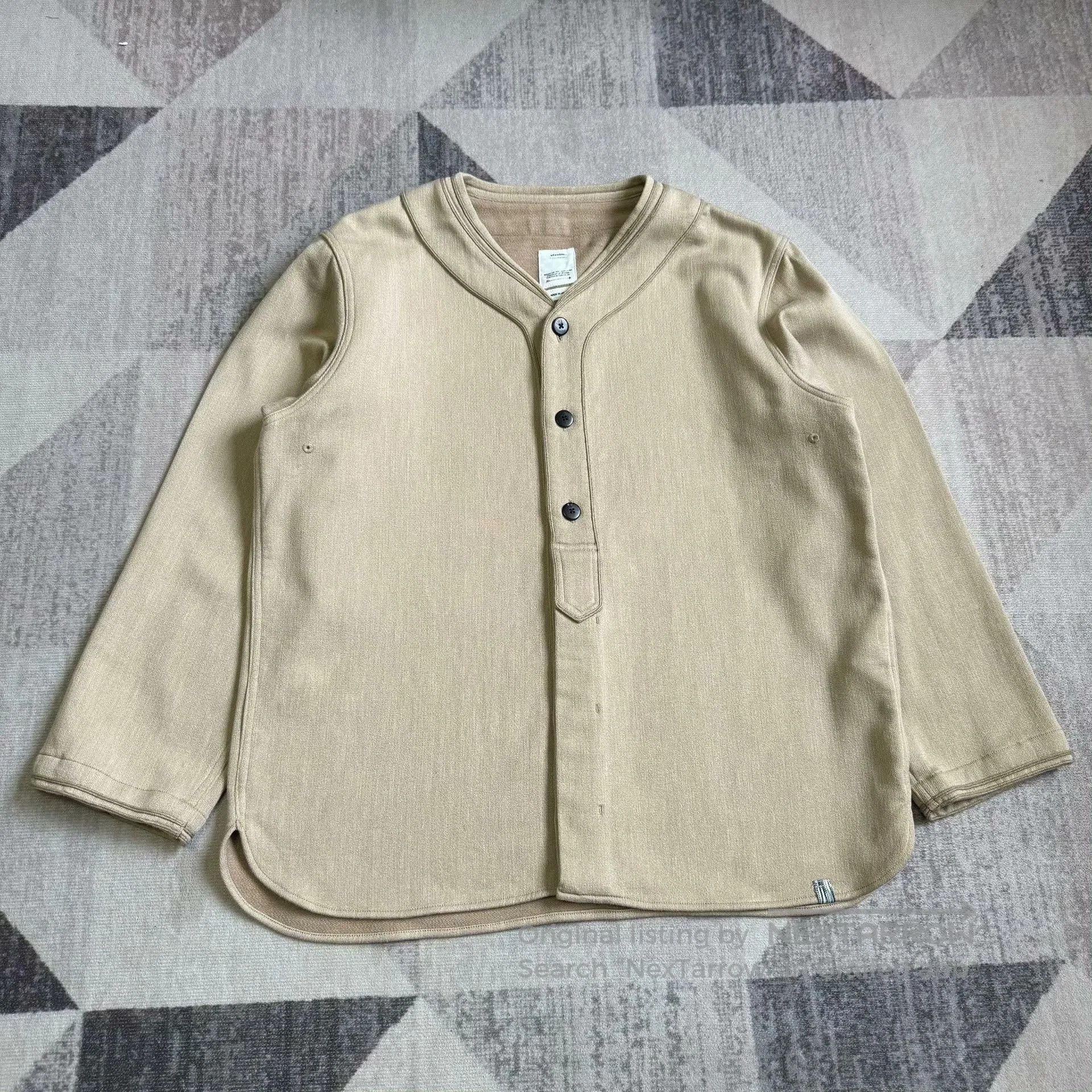 visvim dugout shirt in wool blend.