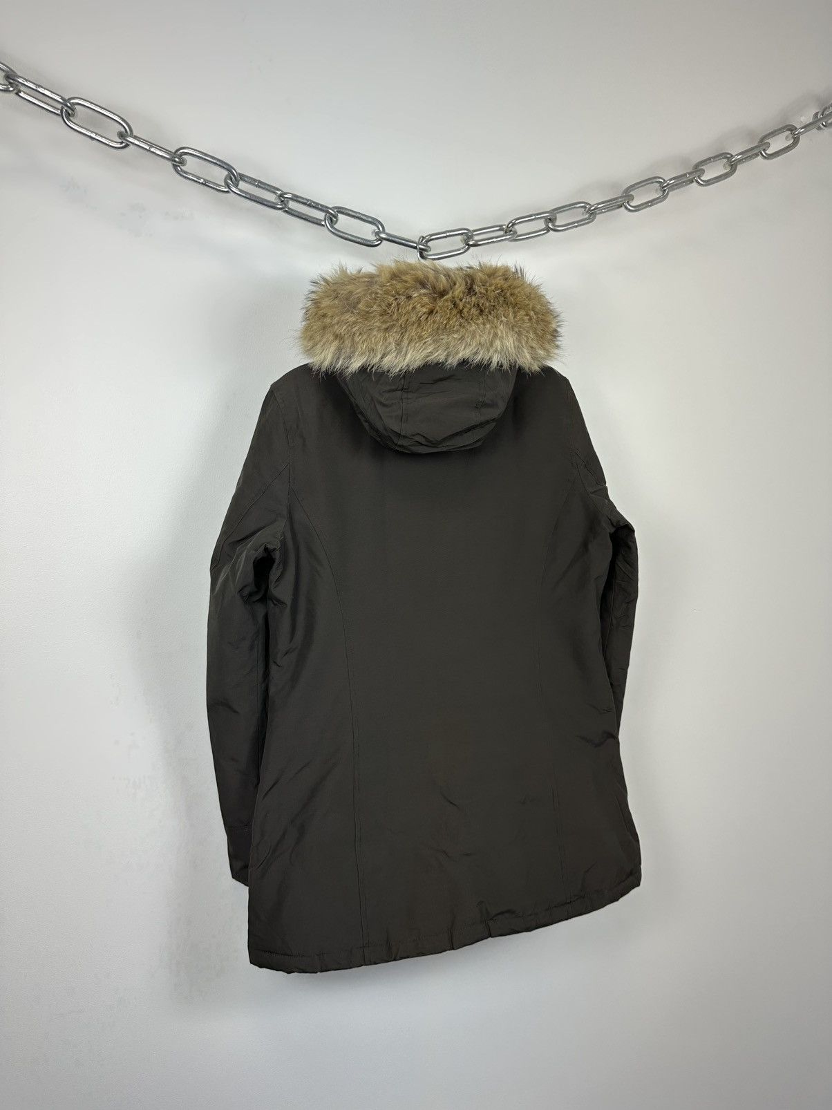 Woolrich Woolen Mills Vintage Woolrich Women's Real Fur Down Arctic Parka Jacket Size L / US 10 / IT 46 - 9 Thumbnail
