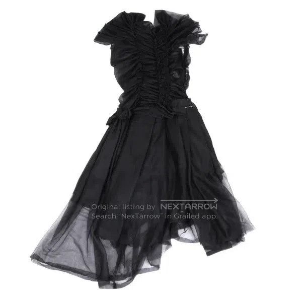 Comme des Garcons Comme Des Garcons Black vintage chiffon 3D design sense dr Size S / US 4 / IT 40 - 2 Thumbnail
