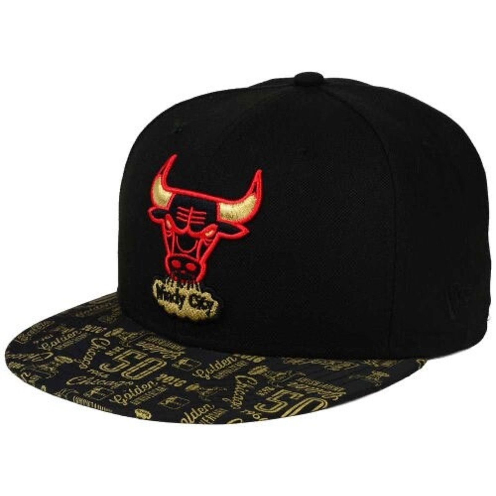 New Era Chicago Bulls New Era 50th Anniversary L/E 9FIFTY Snapback Size ONE SIZE - 2 Thumbnail