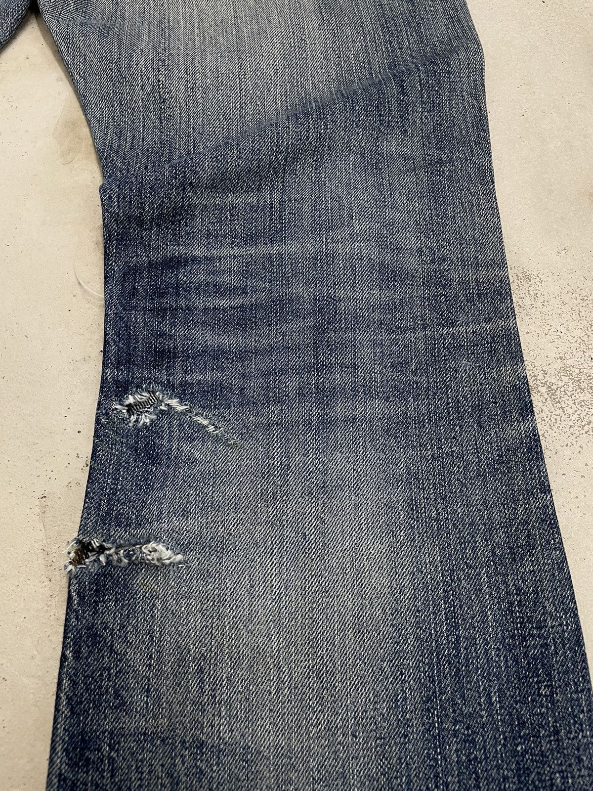 Paul Smith × Paul Smith Red Ear Paul Smith Red Ear Selvedge Distressed Denim Pants (A10) Size US 31 - 20 Thumbnail