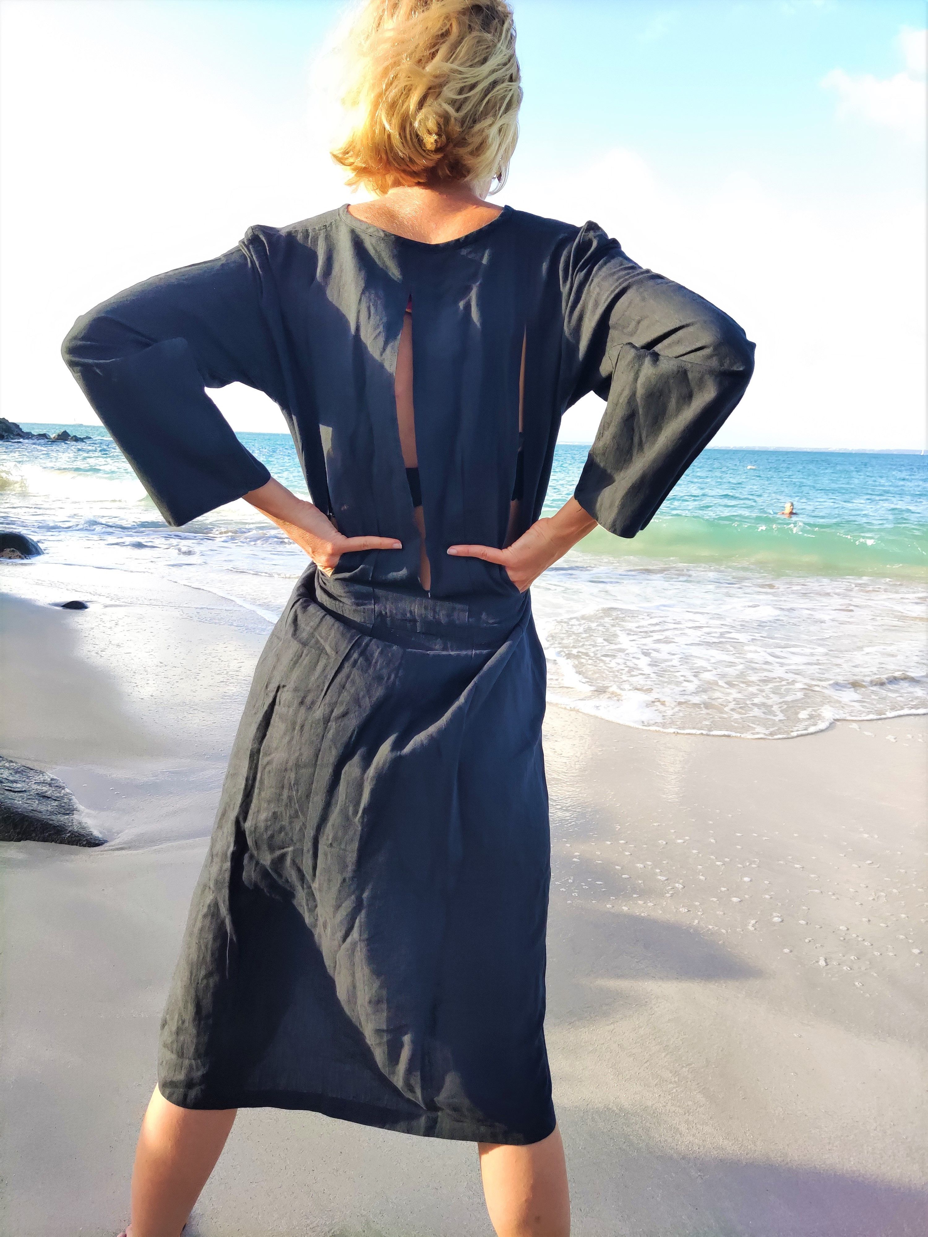 Jean Paul Gaultier Jean Paul Gaultier 80’s Open Back Cut-Out Back Slits Dress Size M / US 6-8 / IT 42-44 - 7 Thumbnail