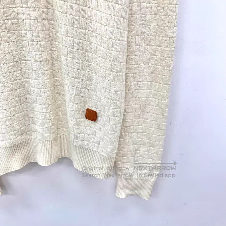 Louis Vuitton Louis Vuitton Cotton crewneck long-sleeve sweater in beige Size US M / EU 48-50 / 2 - 4 Thumbnail