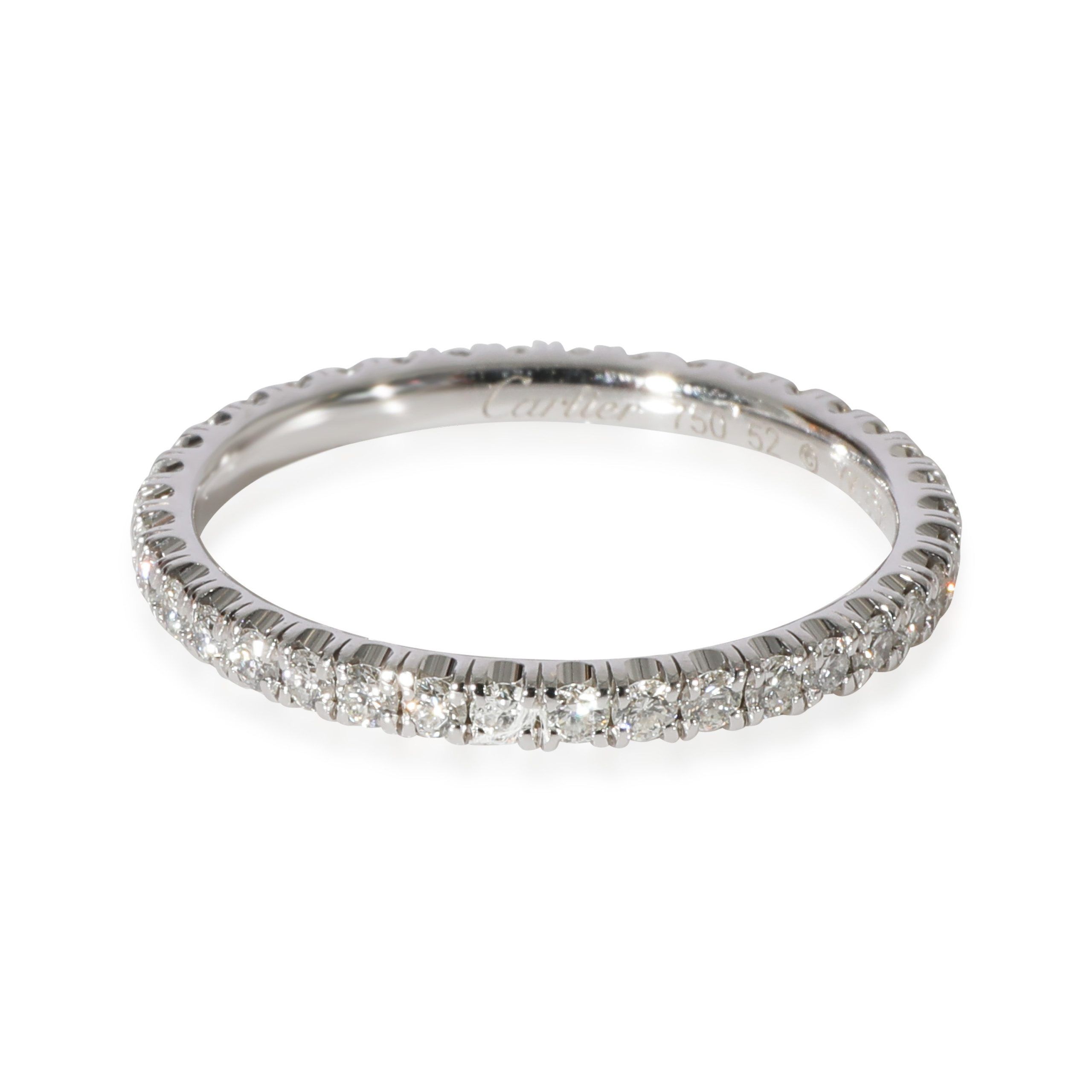 image of Cartier Diamond Etincelle Band In 18K White Gold 0.47 Ctw, Women's
