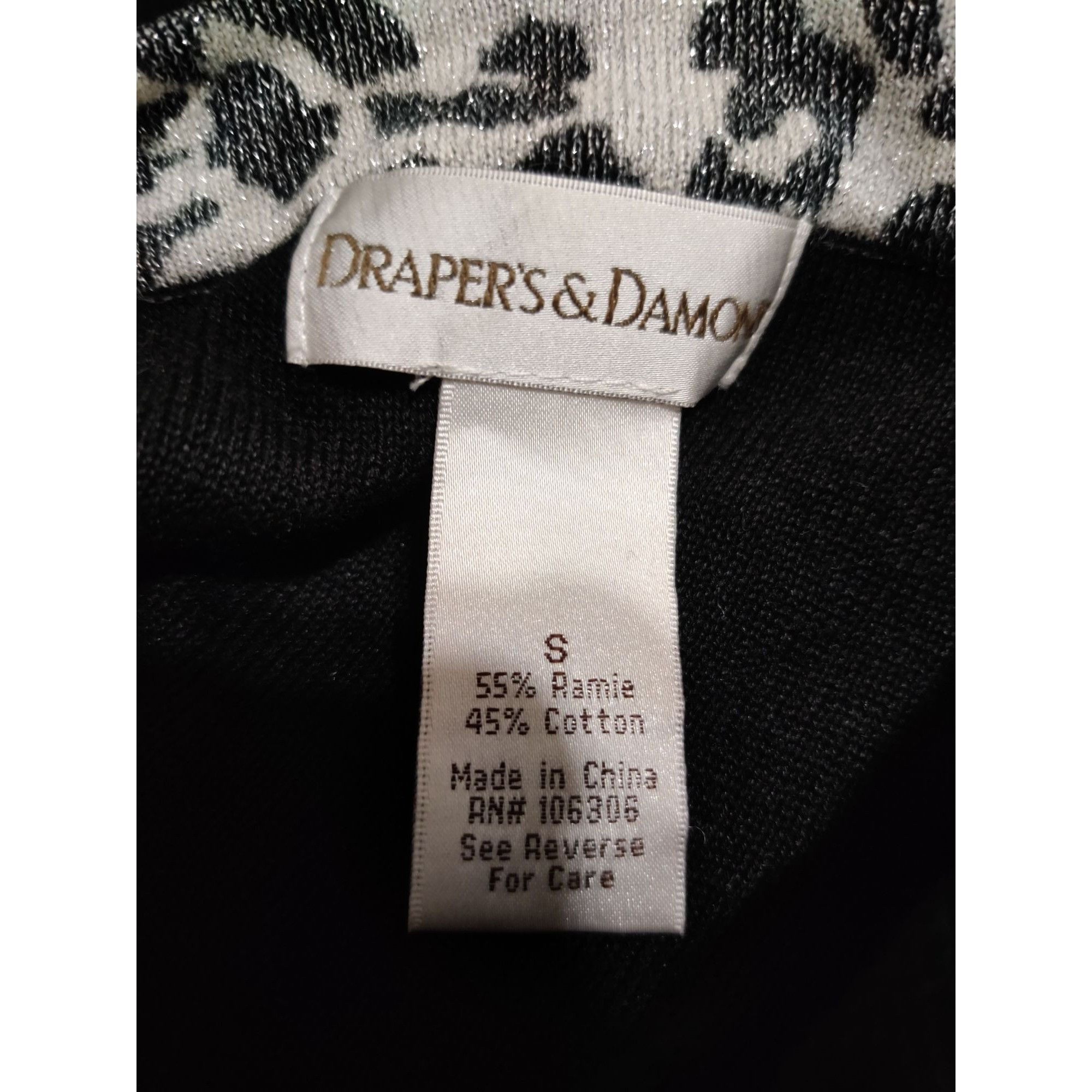 Other Drapers & Damon Size S Beaded Cardigan Black Leopard Trim Se Size S / US 4 / IT 40 - 7 Thumbnail