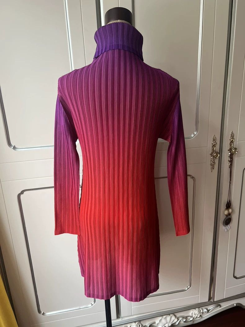 Issey Miyake issey miyake size：3 High-necked gradient dress 2506-Nextarr Size XXS / US 00 / IT 34 - 2 Thumbnail