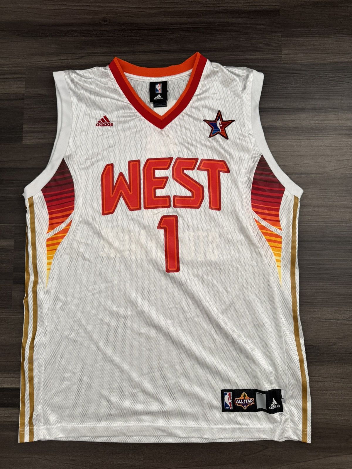 Adidas All-Star Game West Amare Stoudemire #1 NBA Swingman Jersey Size US L / EU 52-54 / 3 - 1 Thumbnail