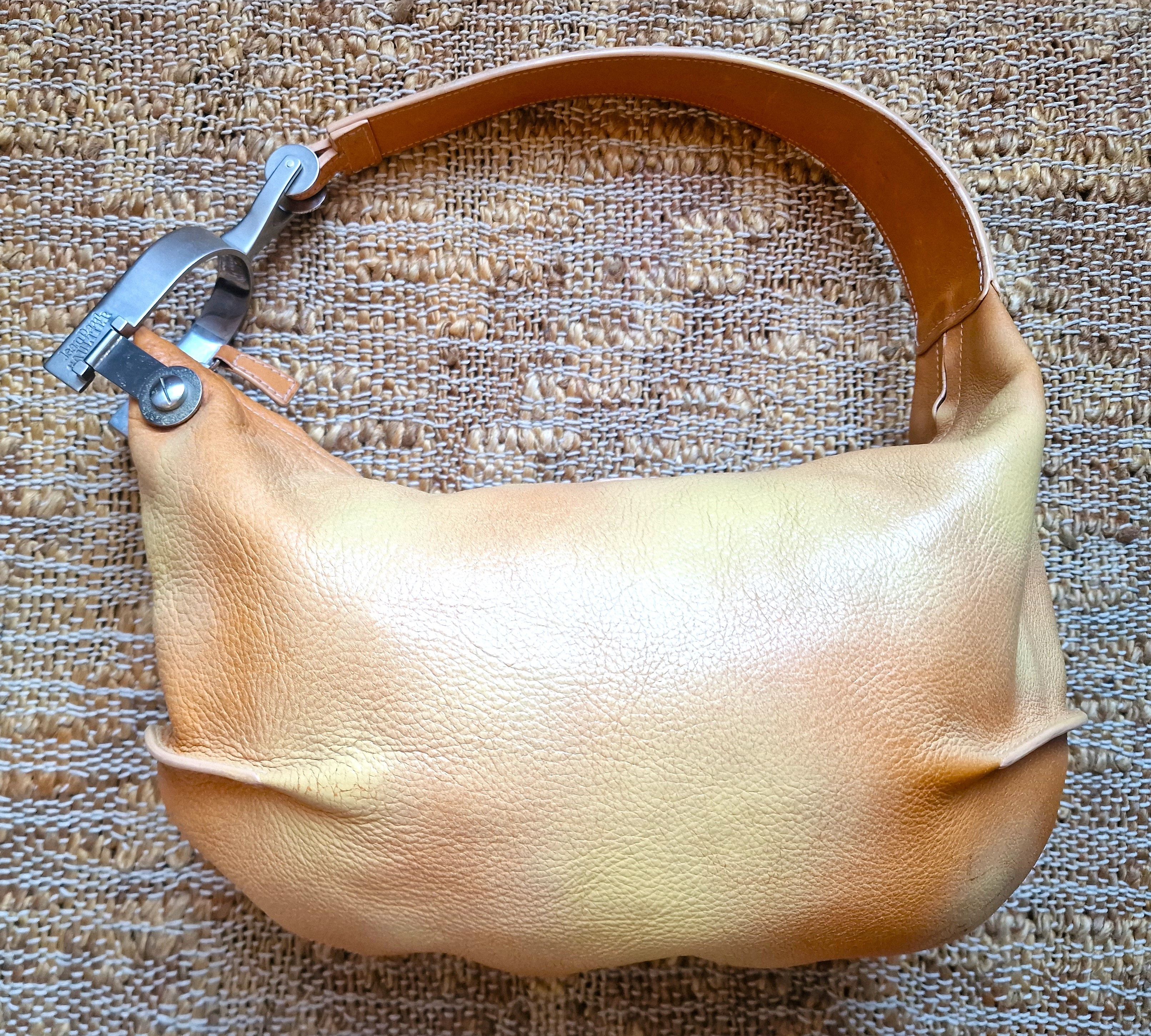 Jean Paul Gaultier Jean Paul Gaultier Leather Hobo Banana Shoulder Bag Size ONE SIZE - 7 Thumbnail