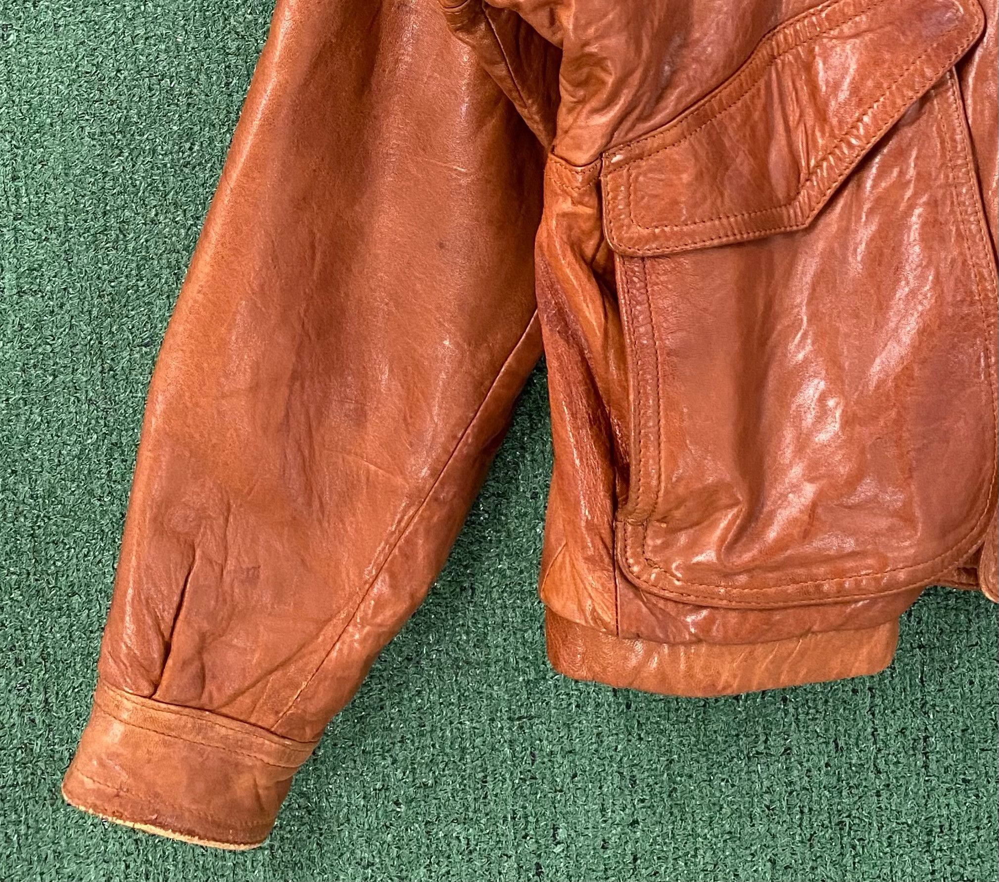 Vintage 90’s Forest Club Tobacco Soft Leather Plaid Lined Jacket XL Size US XL / EU 56 / 4 - 5 Thumbnail