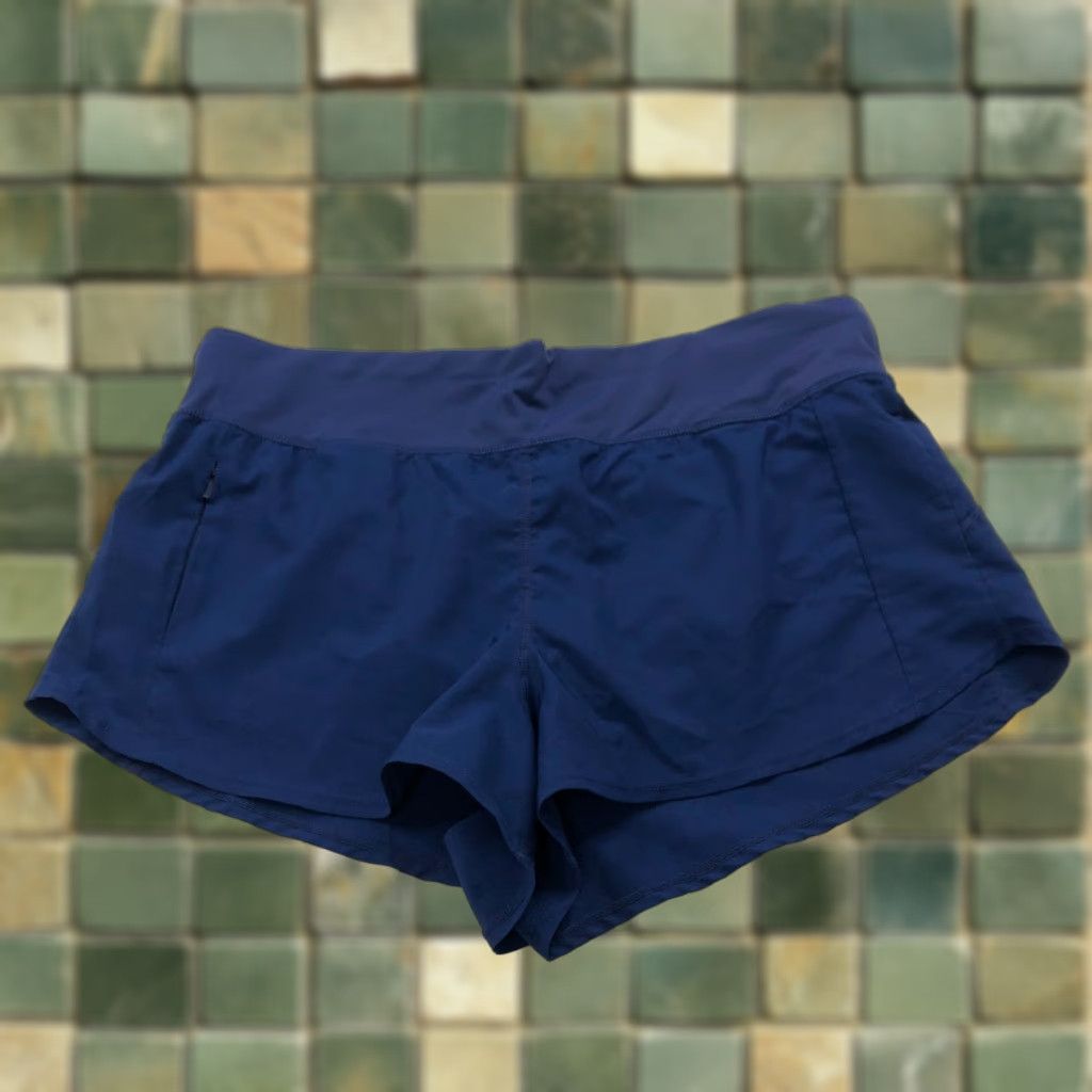 Vintage Title Nine L Large Athleisure Yoga Brief Lined Shorts Blue MINT Women Size 36" / US 14 / IT 50 - 1 Thumbnail