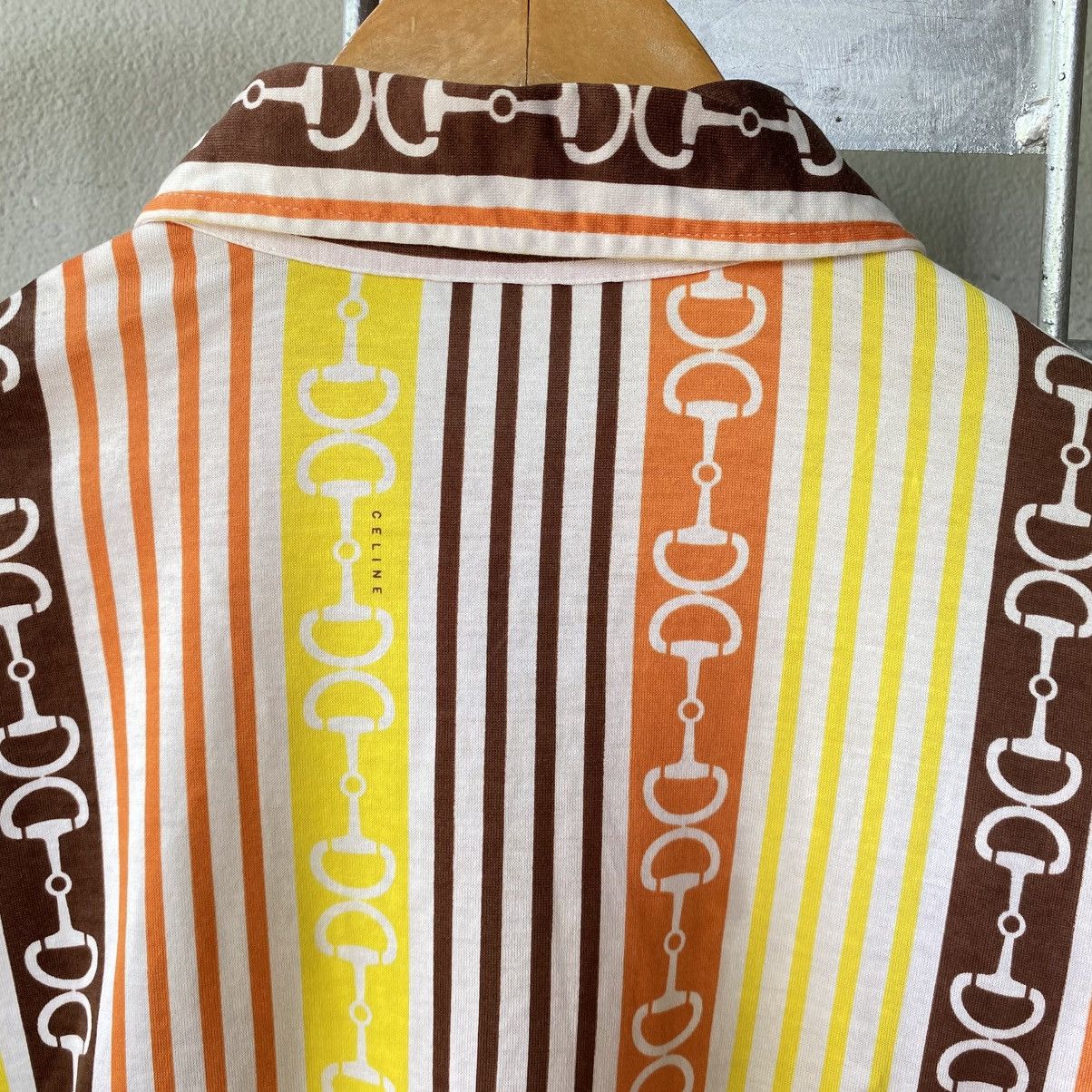 Celine CELINE etro Chain Stripe Button-Up Shirt Size XS / US 0-2 / IT 36-38 - 16 Thumbnail
