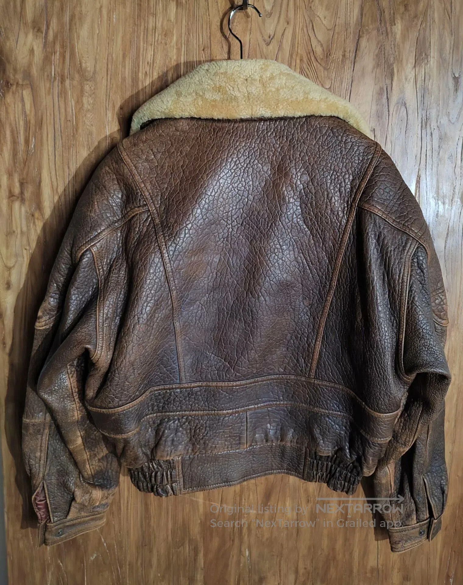 Japanese Brand Wind Armor Lambskin Flight Jacket. Size US M / EU 48-50 / 2 - 5 Thumbnail