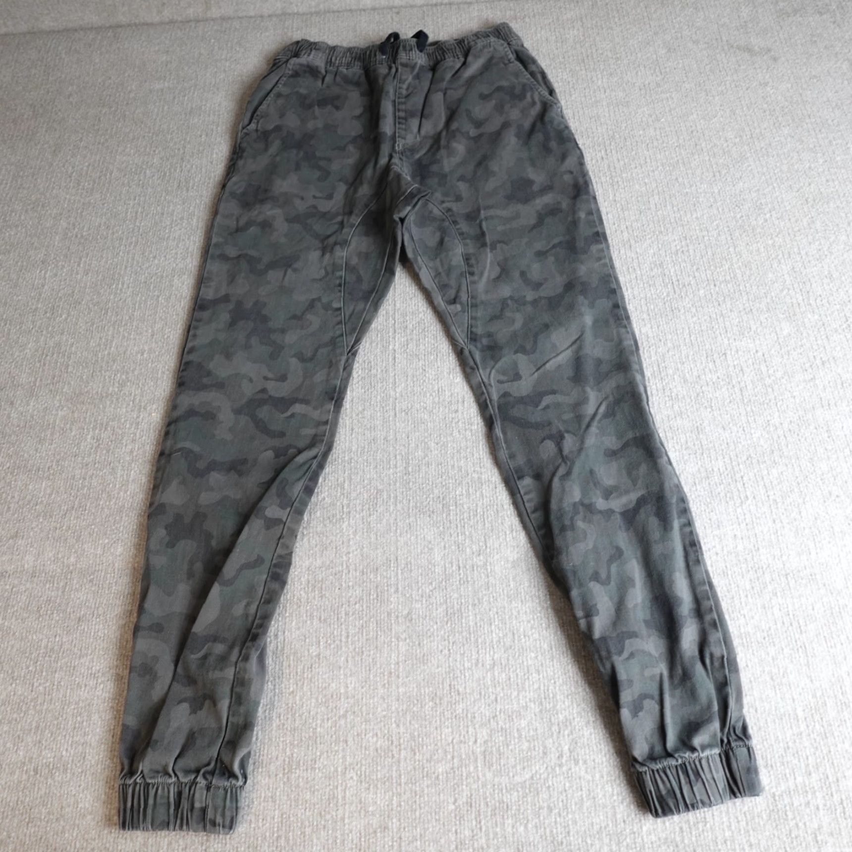 Zanerobe Zanerobe Mens Pants 30 Gray Joggers Drawstring Cotton Twill Camo Shirt? Size US 30 / EU 46 - 2 Thumbnail