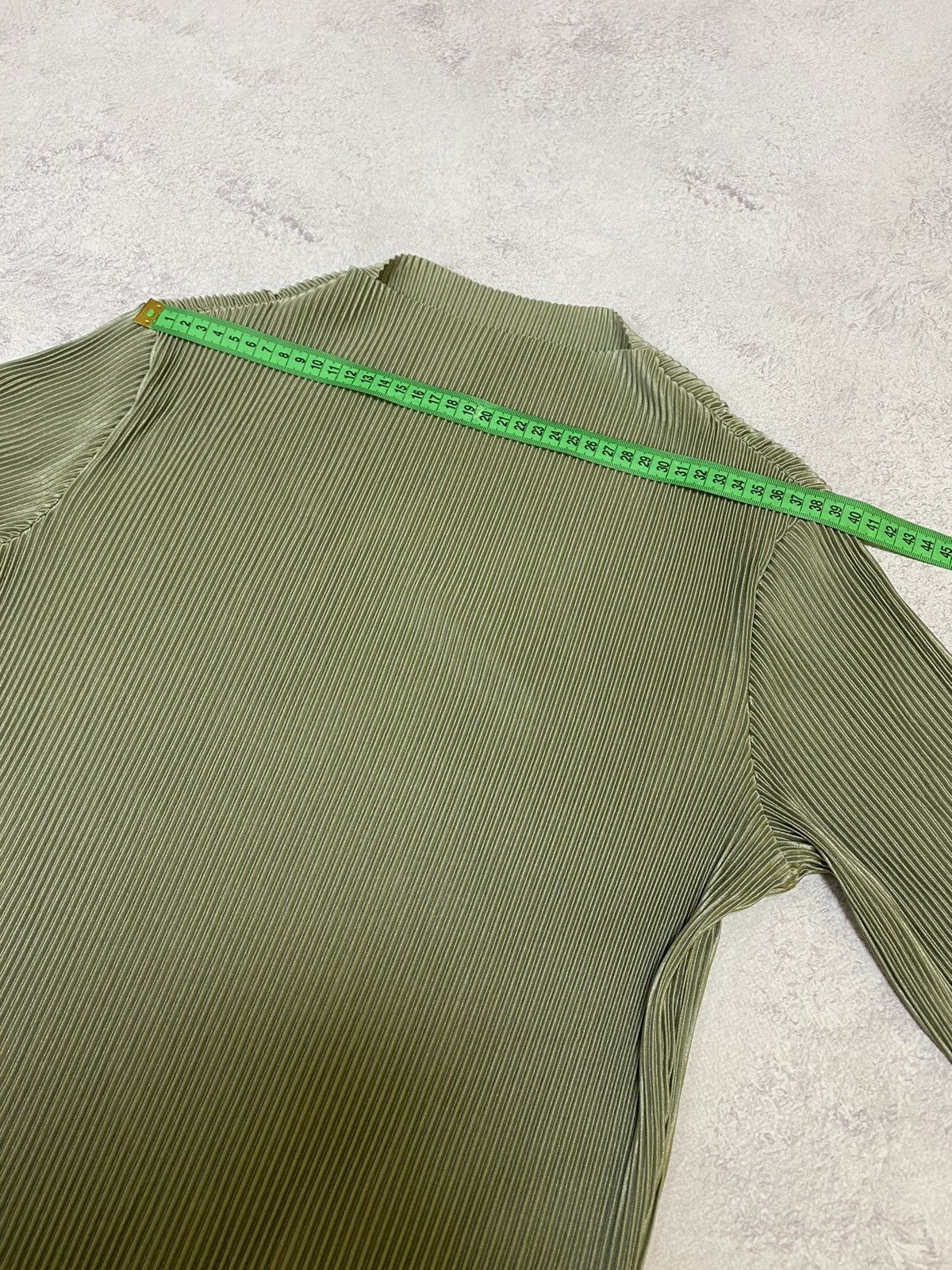 Japanese Brand Pleated Top Issey Miyake Style Womens Mint Size M Size M / US 6-8 / IT 42-44 - 7 Thumbnail