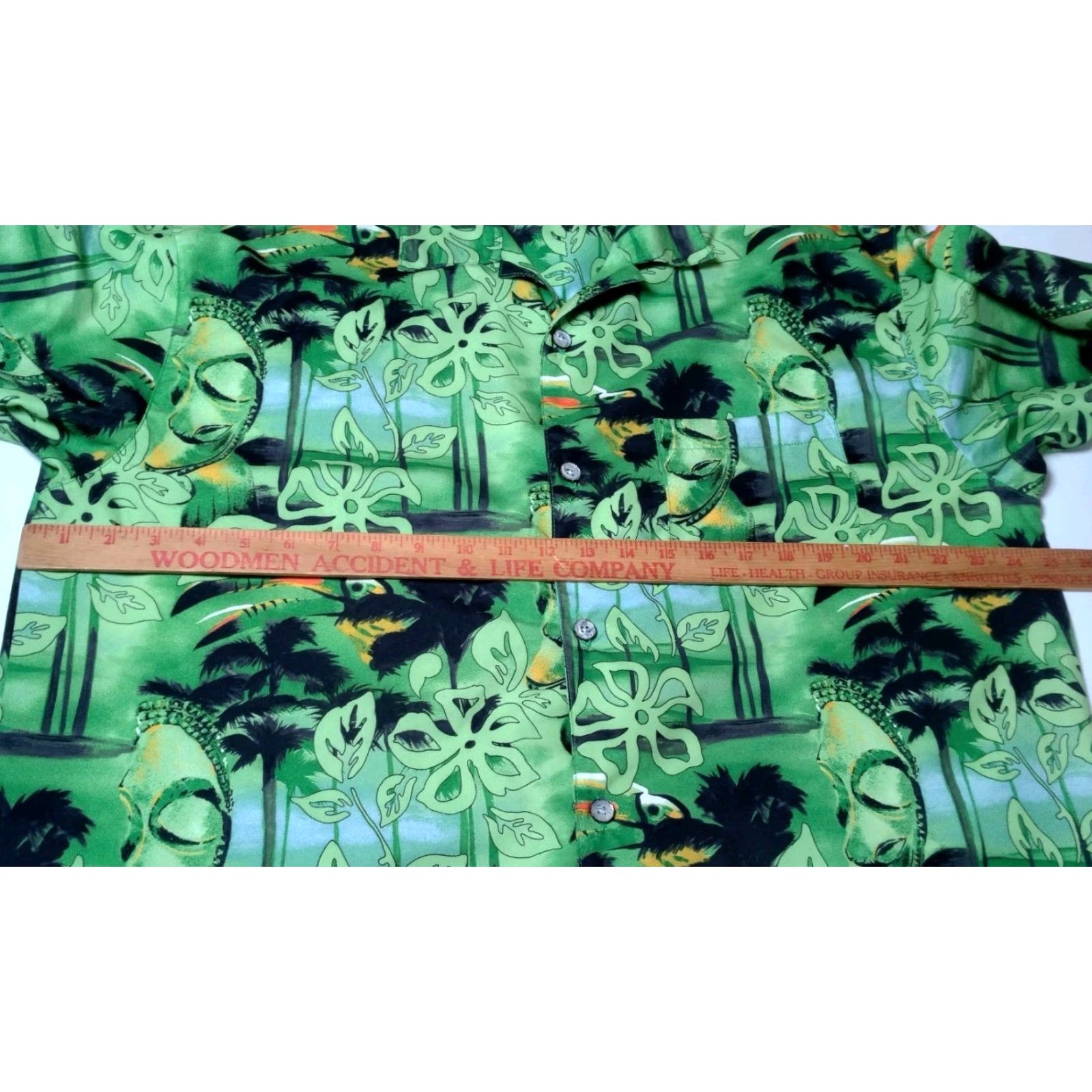 Vintage Vintage No Boundaries Y2K Hawaiian Shirt Men Large Green Tropical Tiki Beach Size US L / EU 52-54 / 3 - 4 Thumbnail