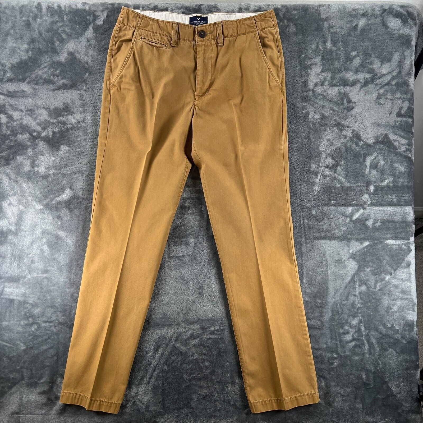 American Eagle Outfitters American Eagle Original Straight Khaki Pants Men 34x34 (34x3 Size US 34 / EU 50 - 1 Thumbnail