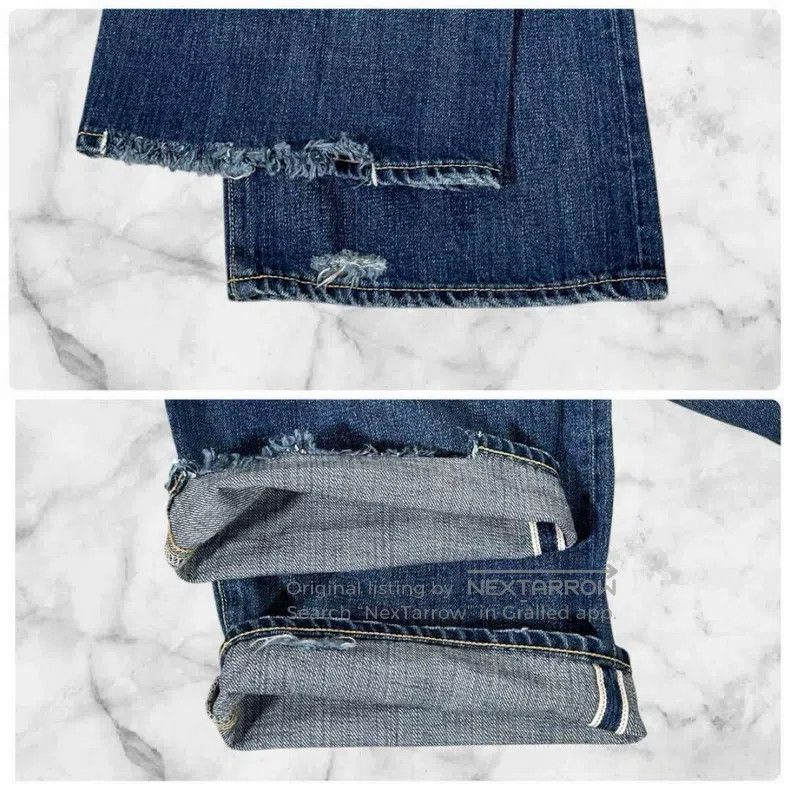 Junya Watanabe Junya Watanabe size L Distressed Patch Denim Long Pants Size US 27 - 8 Thumbnail