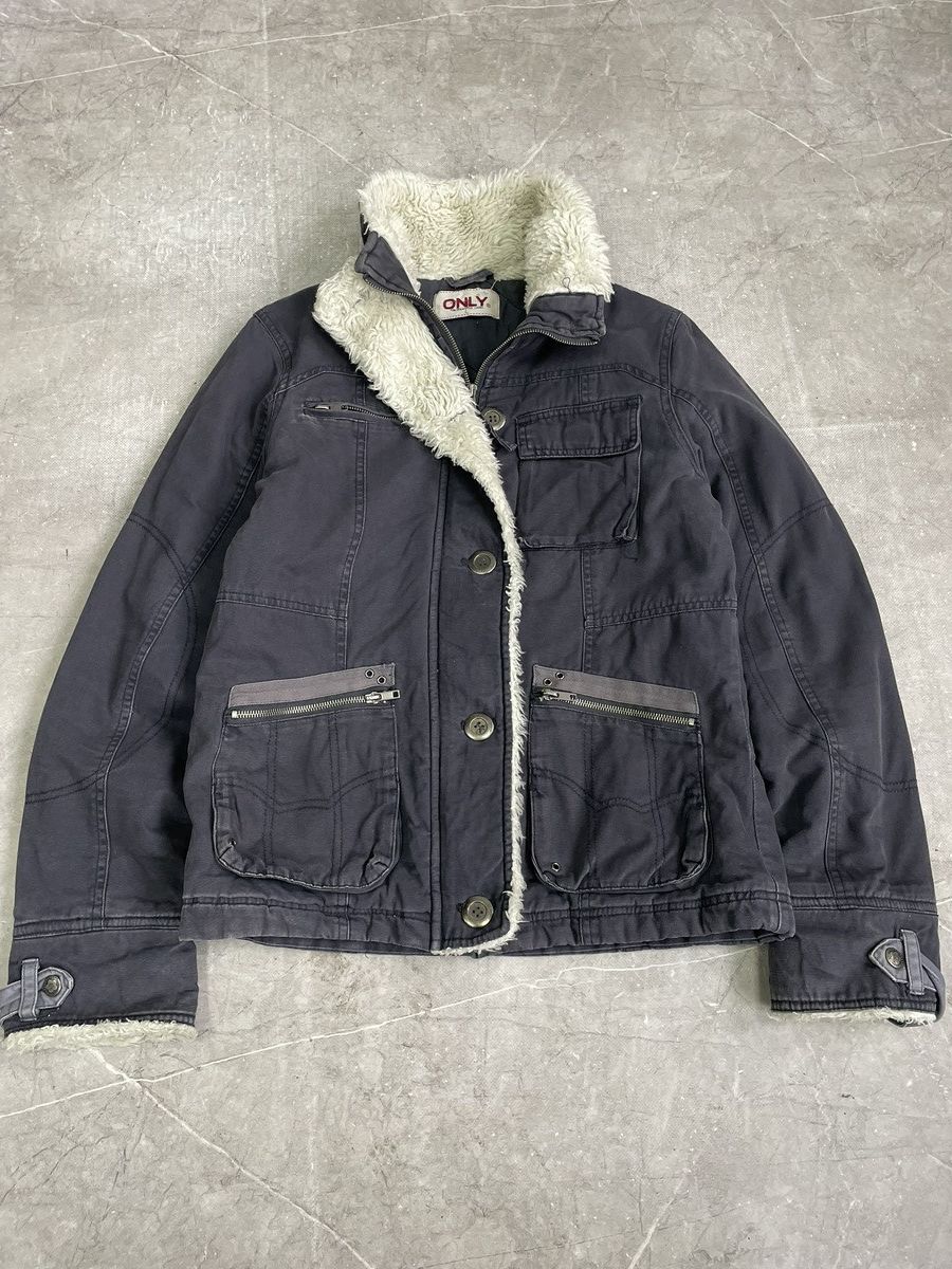 Hysteric Glamour Yohji Yamamoto style fur jacket military army vibe y2k Size US M / EU 48-50 / 2 - 1 Thumbnail