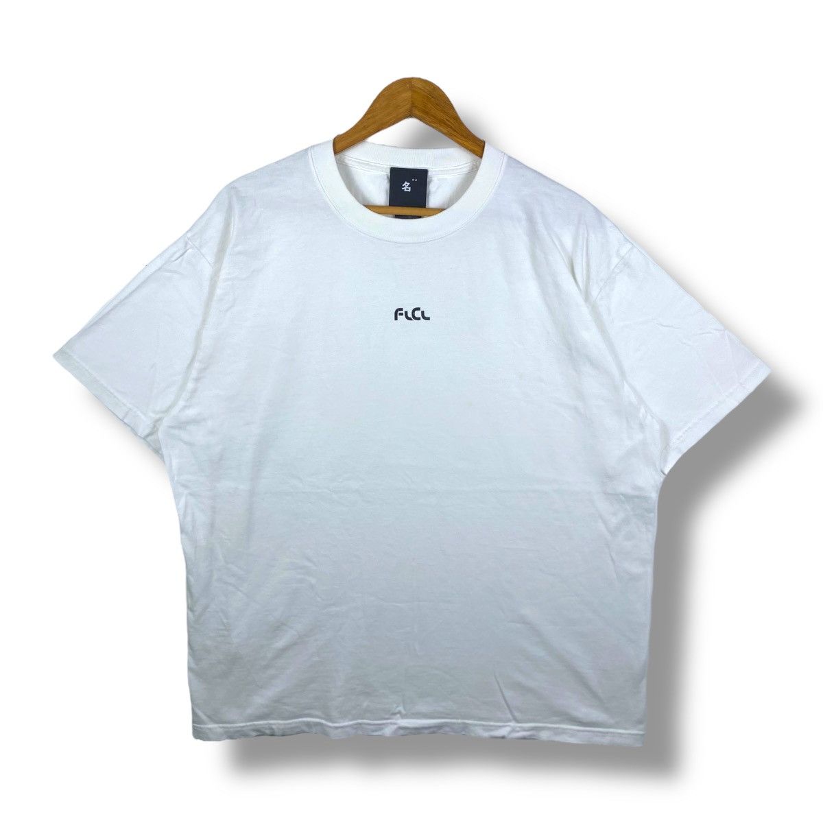 Vintage FLCL Fooly Cooly Embroidery Center Logo Anime Tee