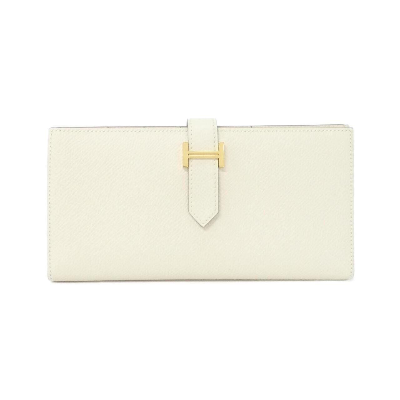 Hermes Hermès Béarn Soufflet Epsom Long Wallet Leather Long Wallet Stamp W DUTY FREE for USA