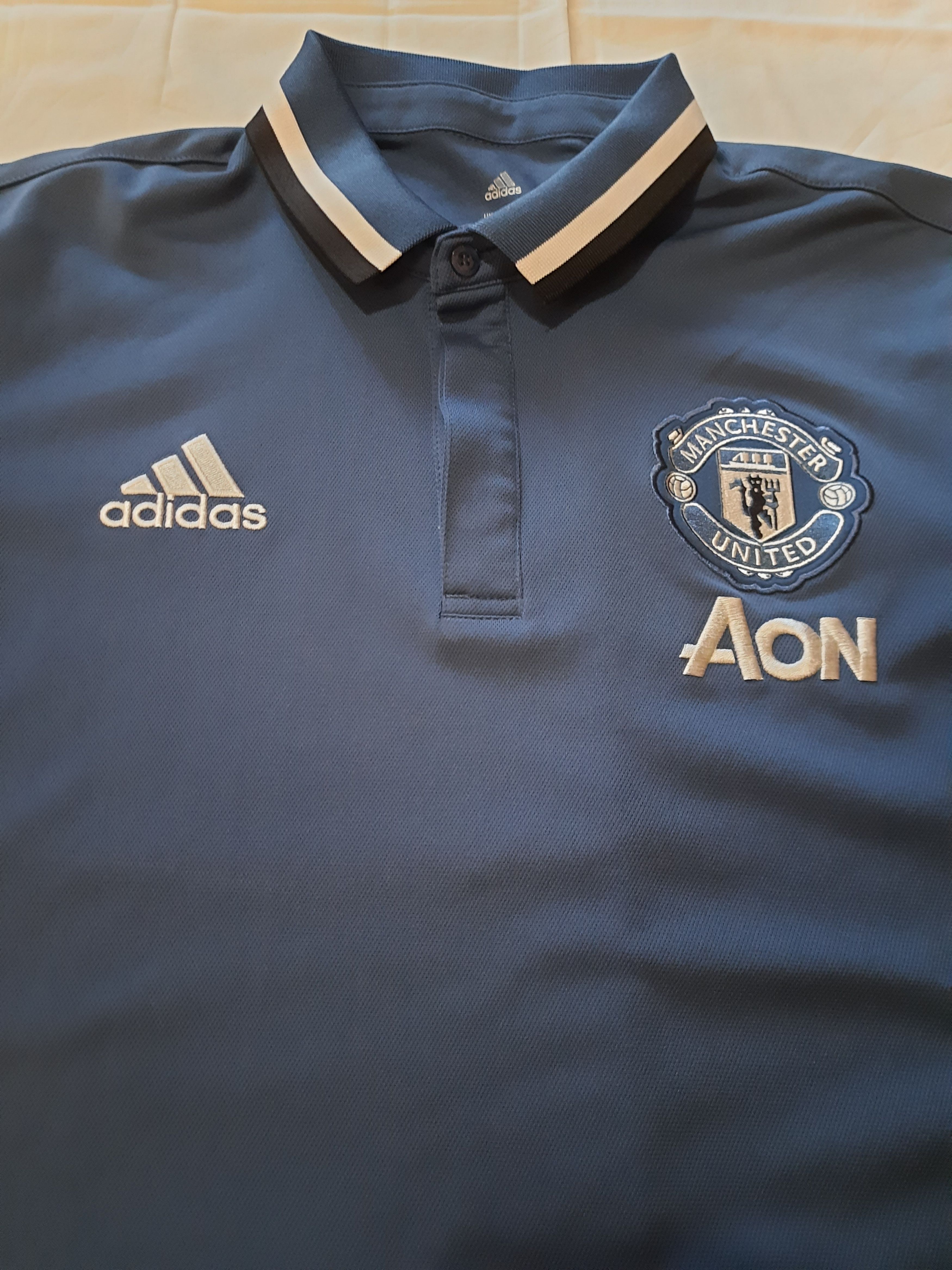 Other Manchester United Adidas Polo Soccer Football Jersey Size US L / EU 52-54 / 3 - 2 Thumbnail