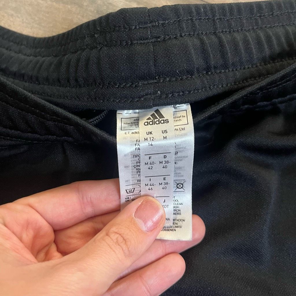 Adidas Adidas Black Athletic Workout Pants Men Medium Bin O-71 Size US 32 / EU 48 - 4 Thumbnail