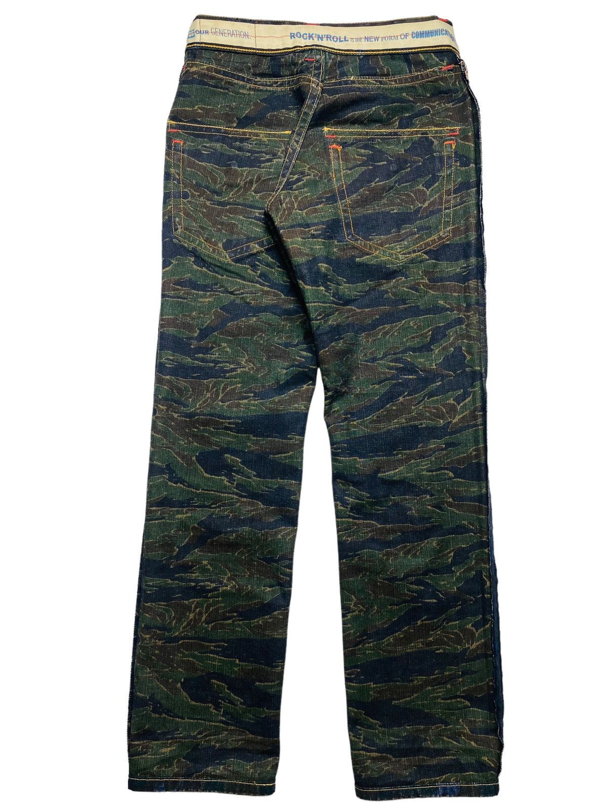 PPFM 2005 PPFM - 20th Anniversary Painter Tiger Camo Denim Pants Size US 29 - 7 Thumbnail