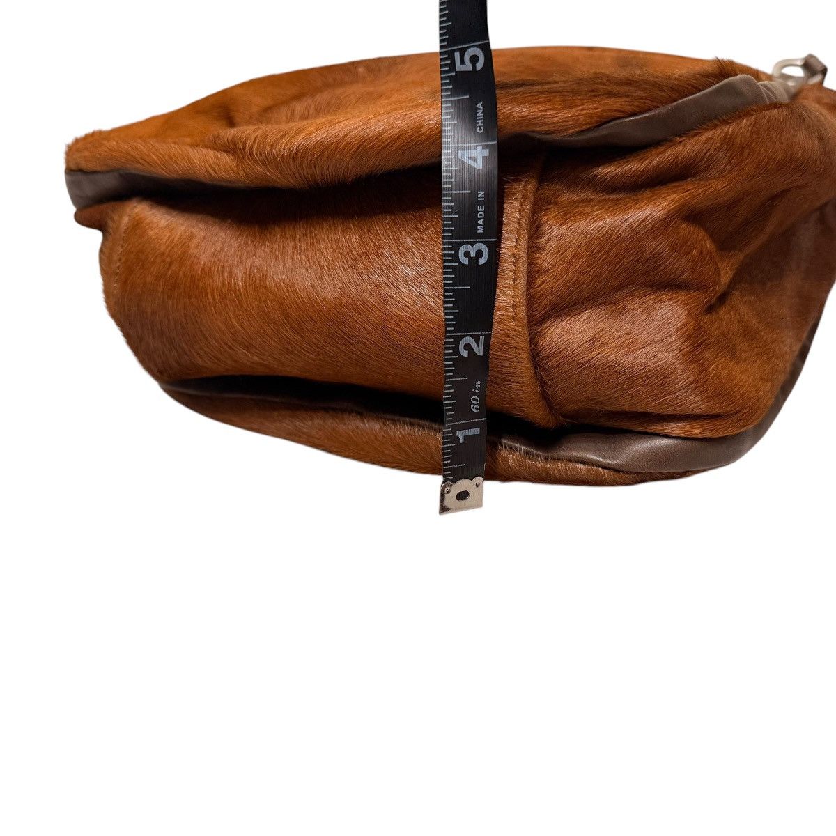 Yohji Yamamoto 761 Yohji Yamamoto Y'SACCS bag brown calf hair leather Size ONE SIZE - 20 Thumbnail