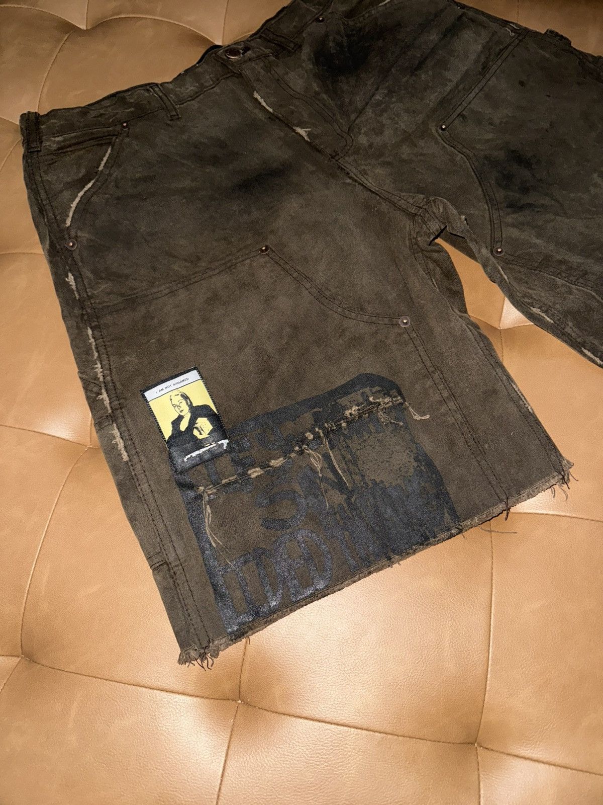 Paly Hollywood Sinned 4 nothing waxed canvas shorts Size US 34 / EU 50 - 2 Thumbnail