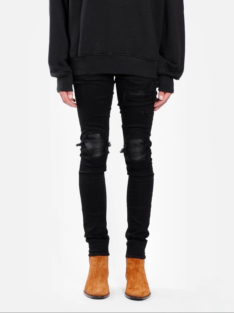 Amiri Amiri black ripped denim jeans Size US 32 / EU 48 - 8 Thumbnail