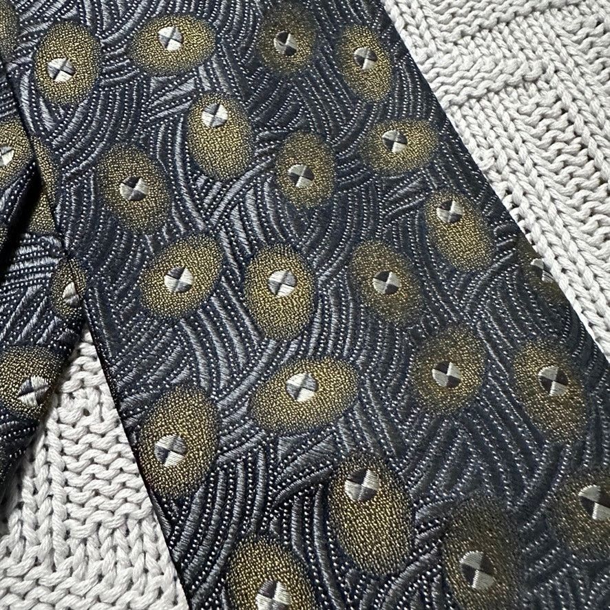 Alexander Julian Alexander Julian gray green abstract silk tie Size ONE SIZE - 2 Thumbnail