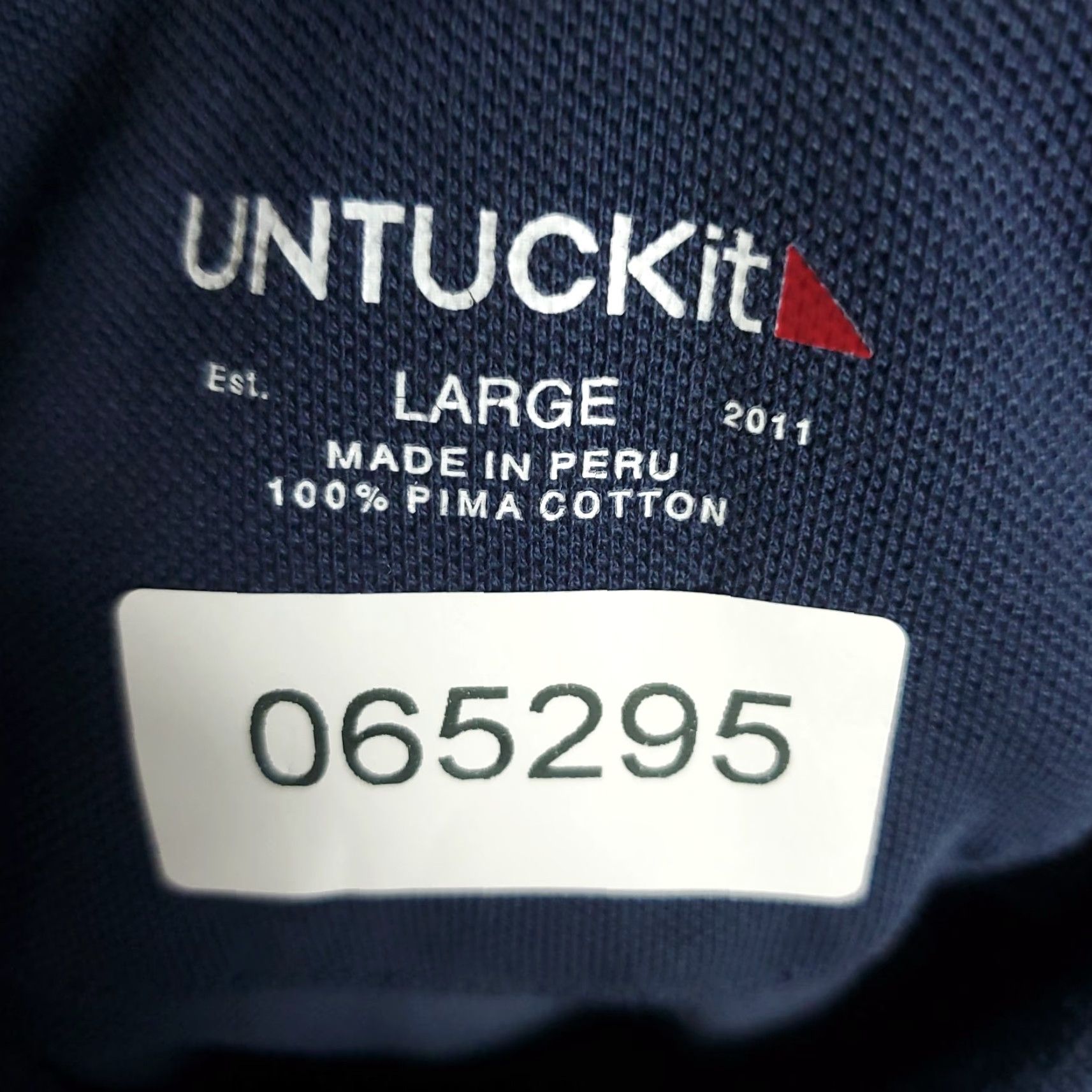 UNTUCKit UNTUCKit Polo Shirt Adult Large Blue Short Sleeve Golf Casual Mens Size US L / EU 52-54 / 3 - 6 Thumbnail