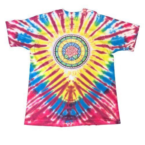 Fruit Of The Loom Vintage 1994 Grateful Dead Stained Glass Tie Dye Tee Size US XL / EU 56 / 4 - 4 Thumbnail