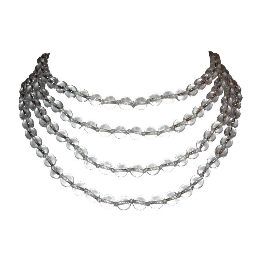 Designer Crystal Quartz Beaded Flapper Rope Necklace Alberto Juan Size ONE SIZE - 1 Thumbnail