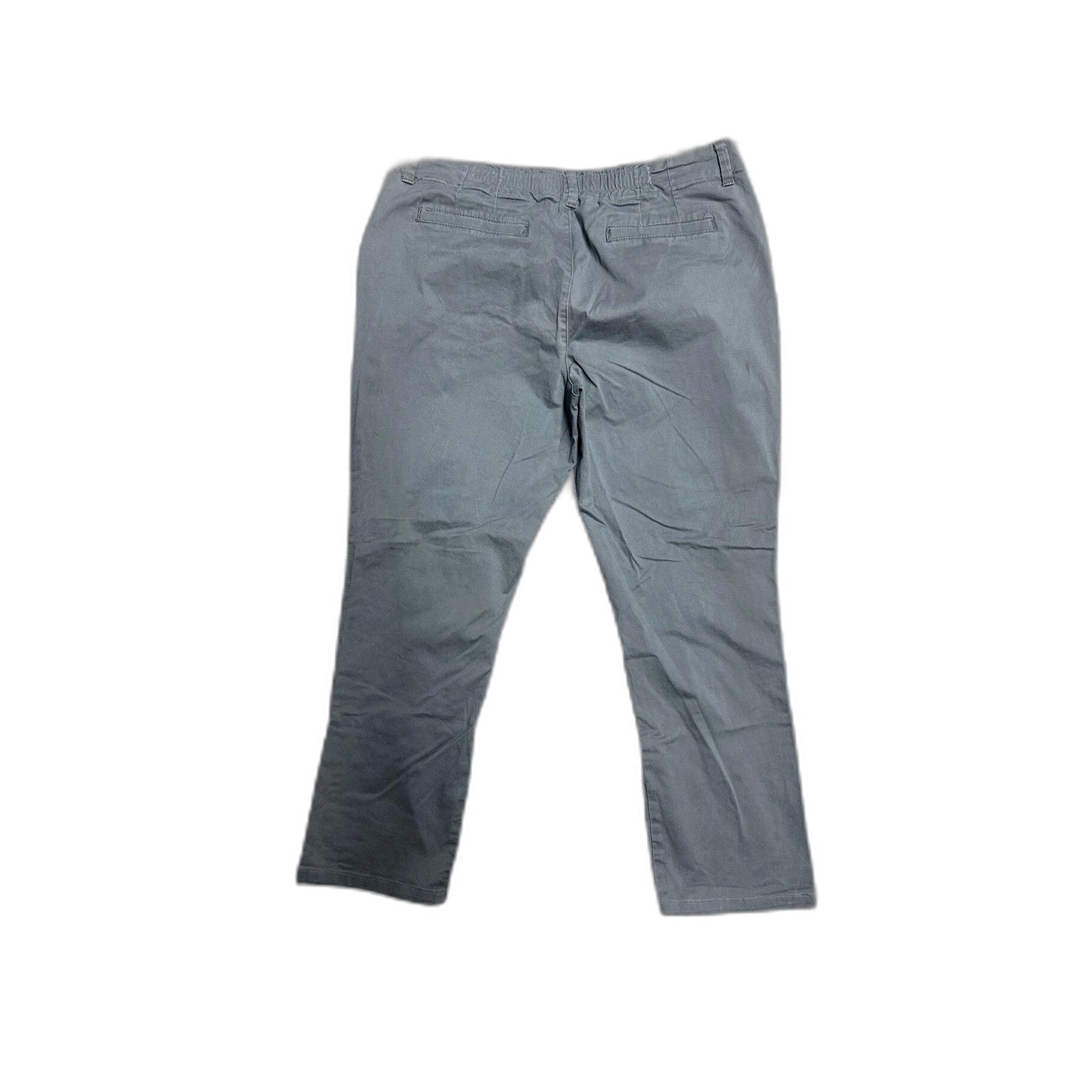 Lee Lee Essential Chino Women Stretch Wide Pants 16 Medium Gray Size US 26 / EU 42 - 1 Thumbnail