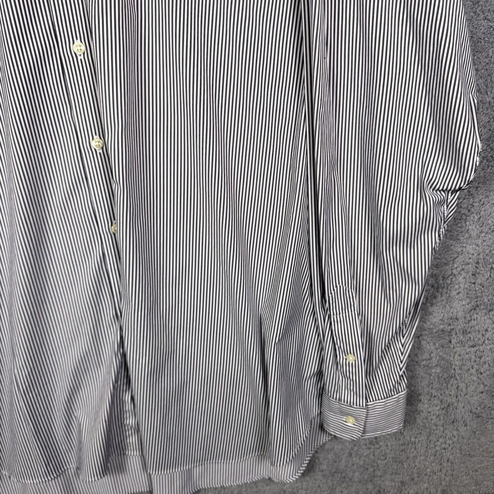 Ralph Lauren Ralph Lauren Shirt Mens 4XLT Tall Performance Nylon Stretch Wicking Pinstripe Shirt Size US XXL / EU 58 / 5 - 7 Thumbnail