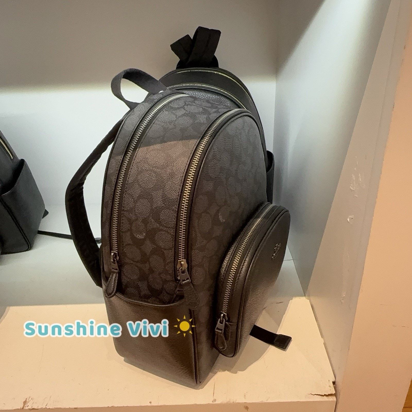 Coach NWT Coach CZ176 Court Backpack Gunmetal/Charcoal/Black Size ONE SIZE - 3 Thumbnail