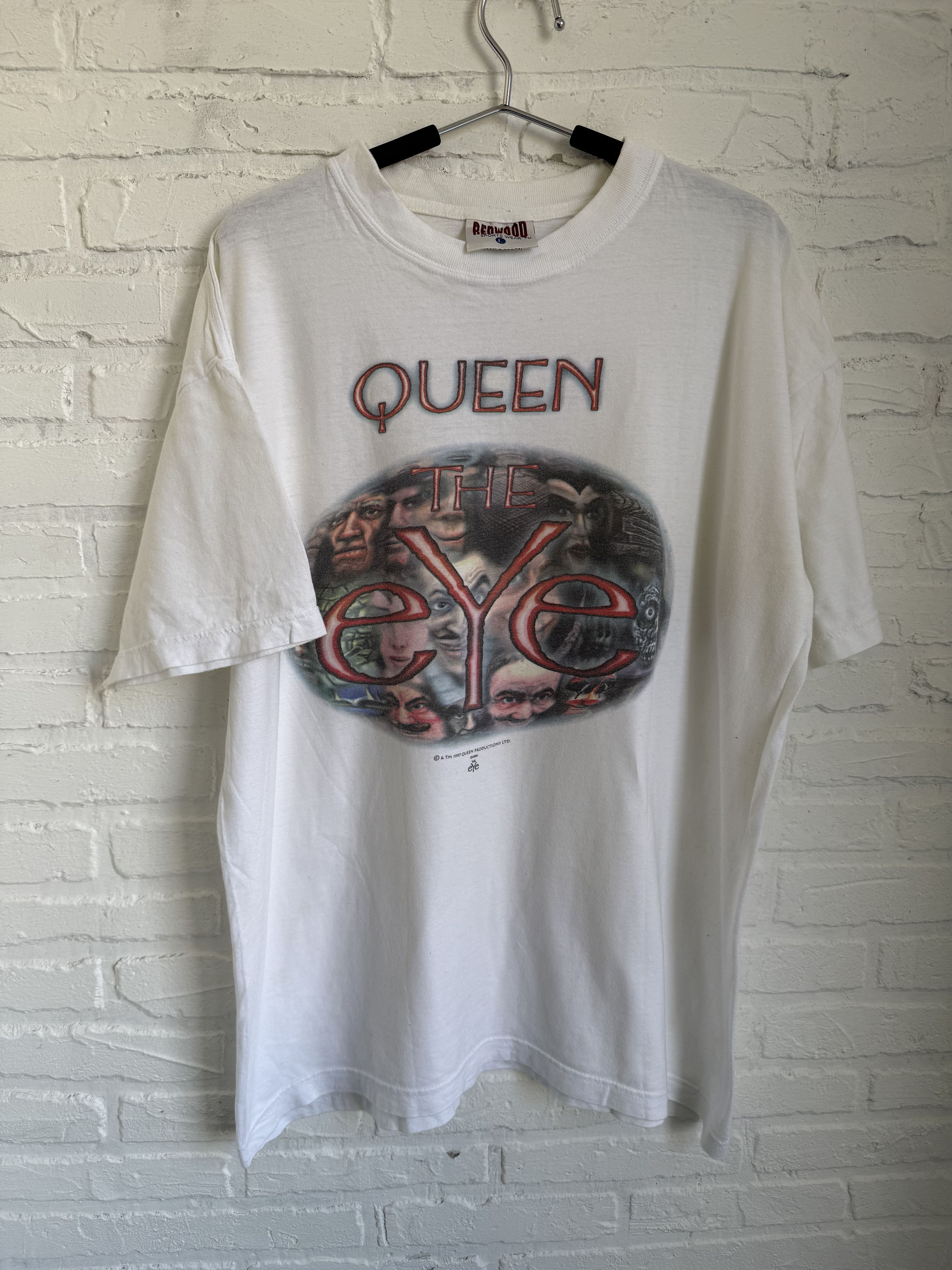 Band Tees × Vintage RARE Vintage 1998 Queen The Eye pc game t-shirt Size US L / EU 52-54 / 3 - 1 Thumbnail
