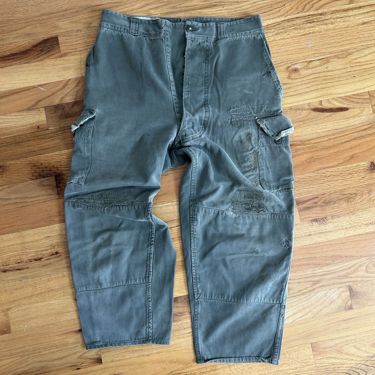 Vintage Vintage Parisian military cargo pants/capris Size US 31 - 3 Thumbnail