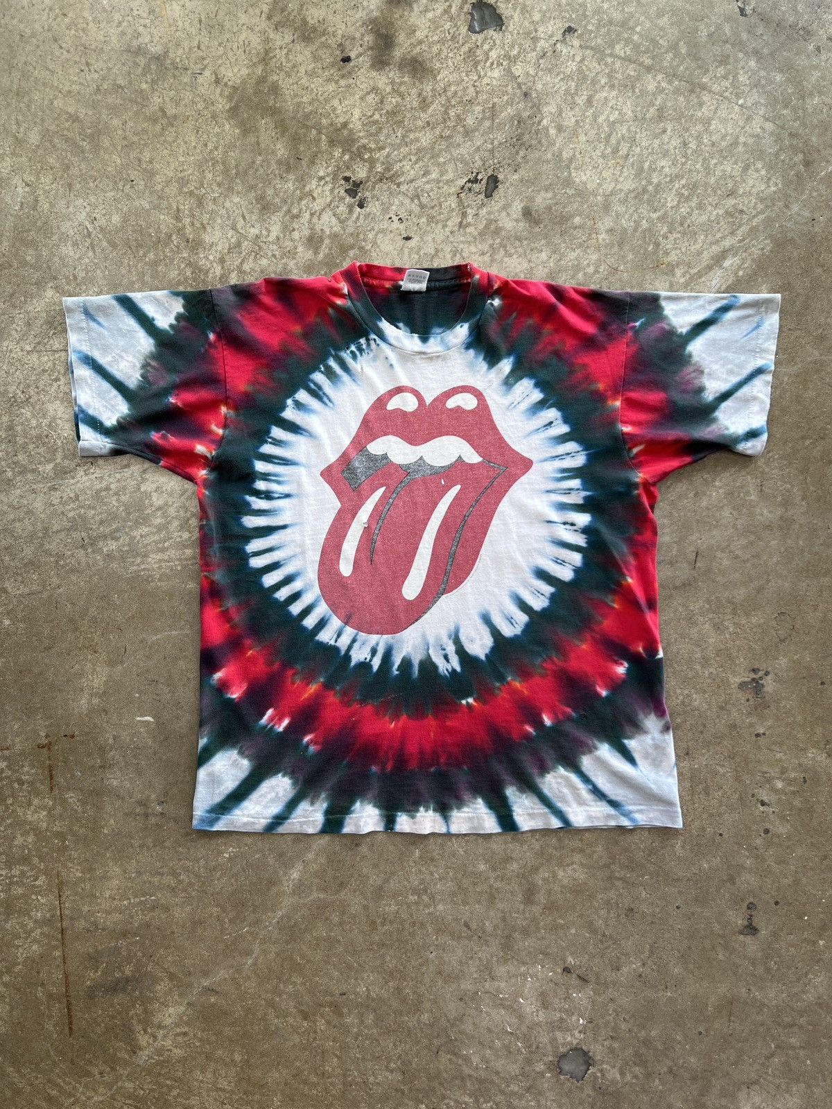 Band Tees Vintage 1994 Rolling Stone Tie Dye Distressed Tee XL Size US XL / EU 56 / 4 - 2 Thumbnail