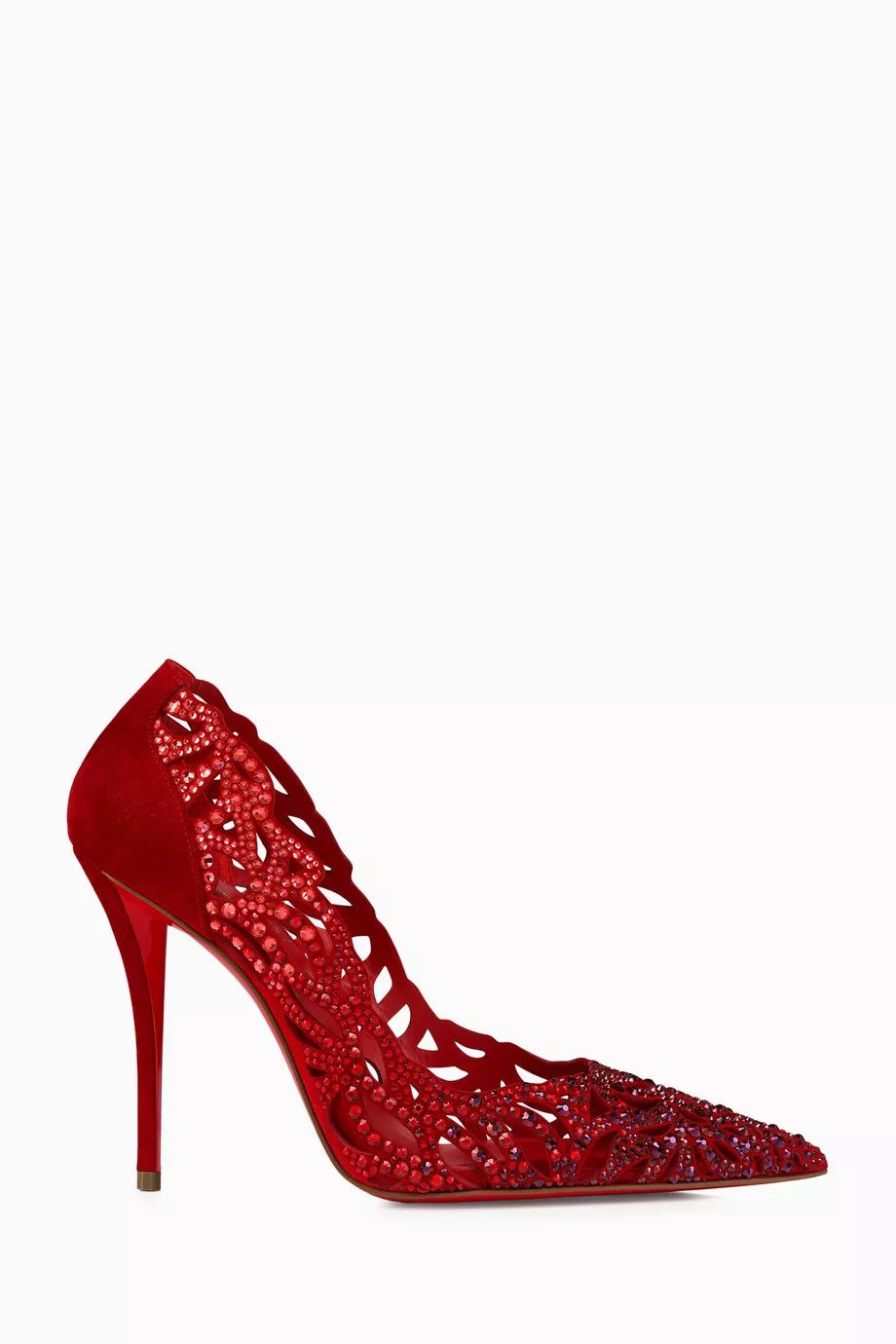 os11x0126 Lasera 100 Strass Pumps in Red