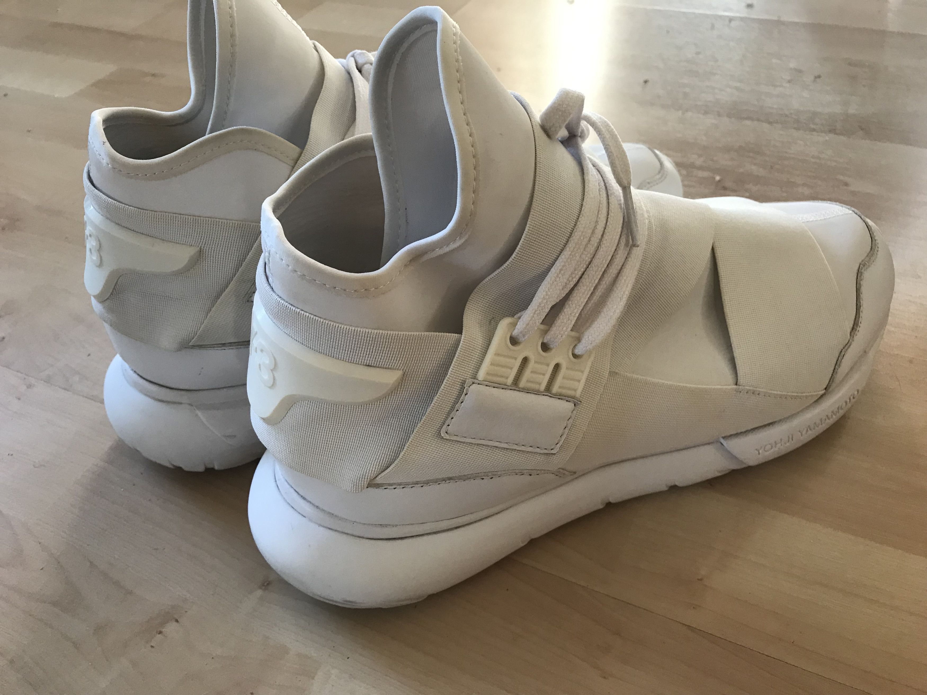 Adidas Y-3 Yohji Qasa High Triple White Size US 10 / EU 43 - 4 Thumbnail