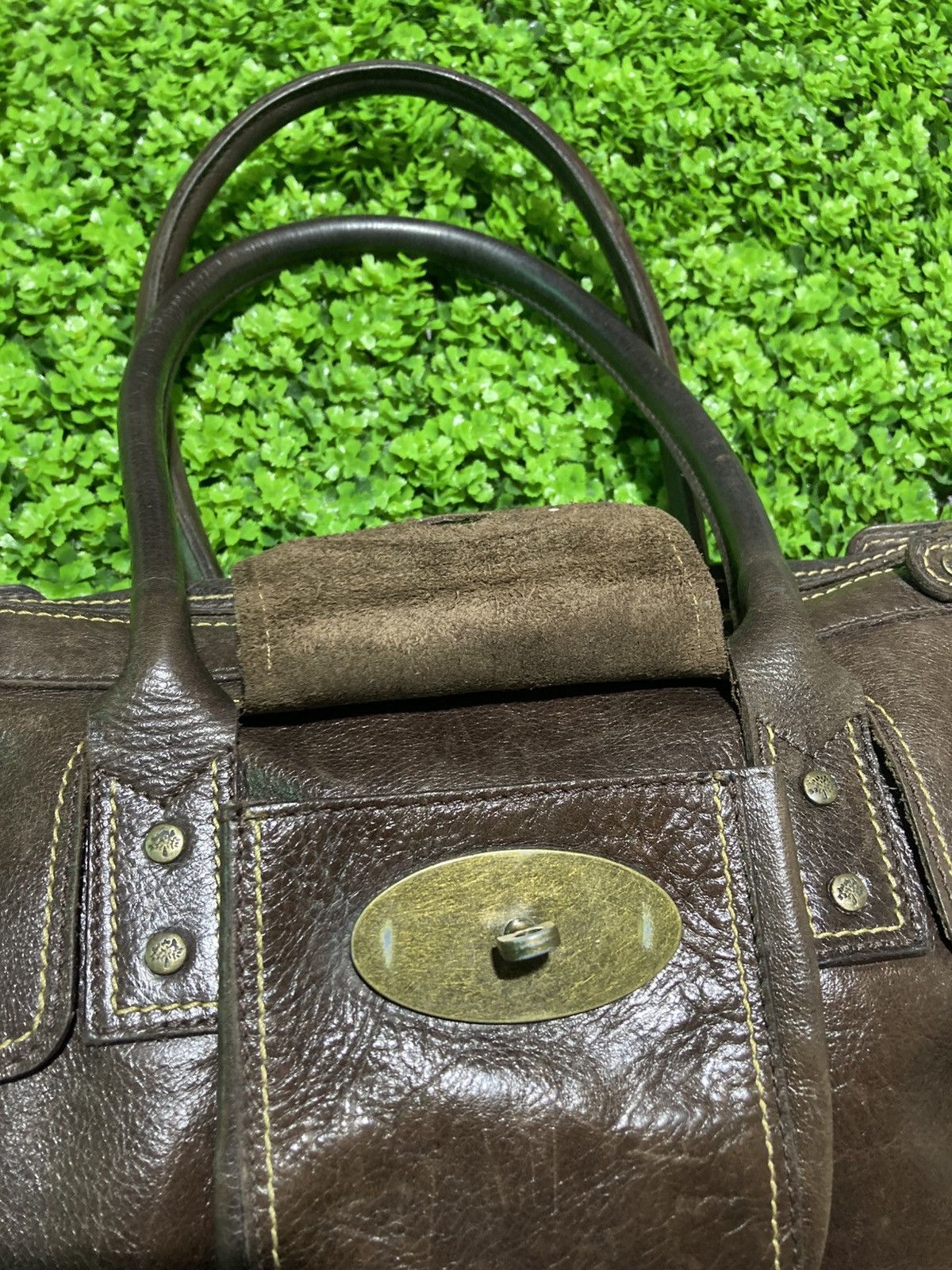 Mulberry Mulberry Roxanne Bag Chocolate Brown Darwin Leather Handbag Size ONE SIZE - 4 Thumbnail