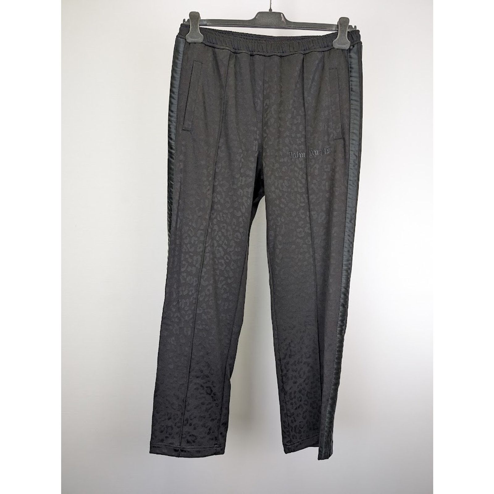 Palm Angels o1rshd1 Tuxedo Leopard Track Pants in Black White Size US 34 / EU 50 - 3 Thumbnail
