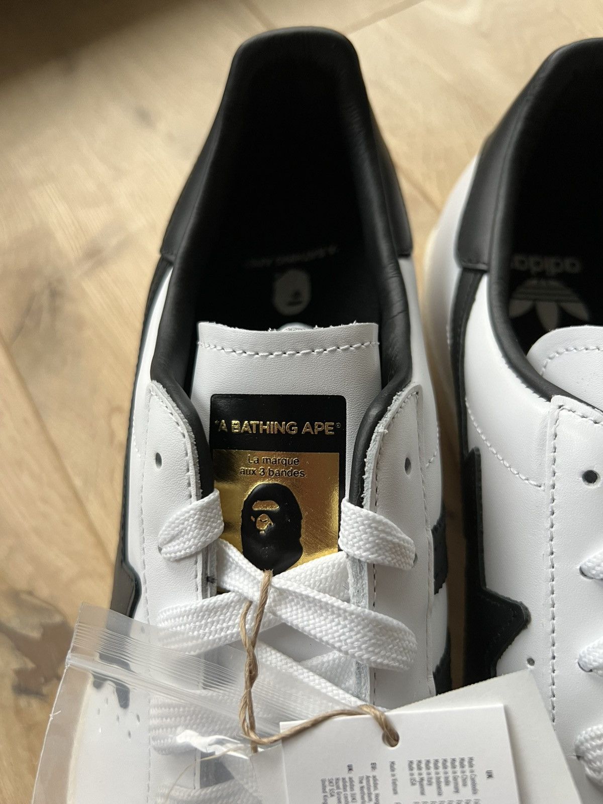 Adidas × Bape adidas Superstar 80s BAPE-Exclusive White Black_Deadstock Size US 11 / EU 44 - 8 Thumbnail