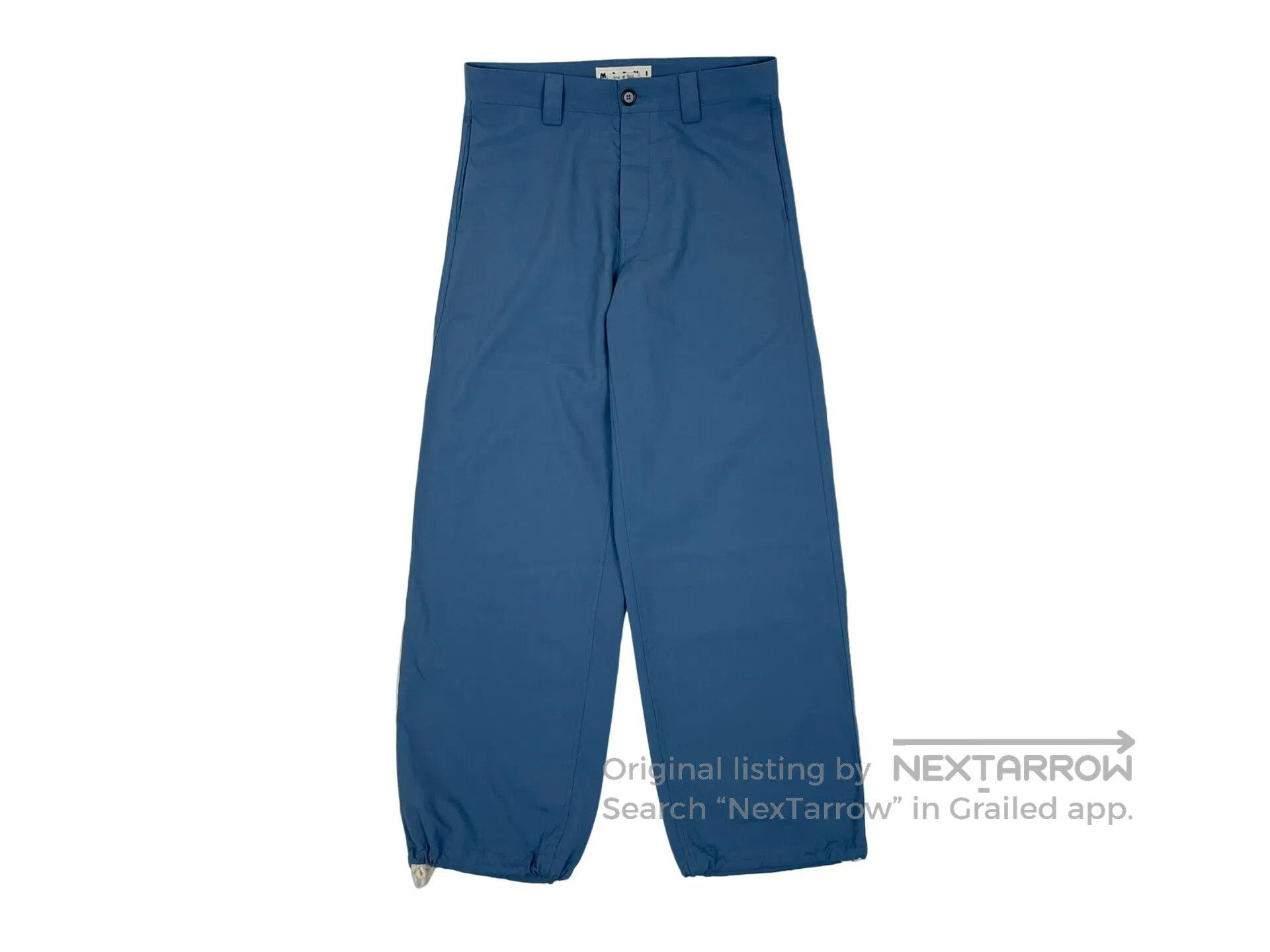 Marni MARNI Blue Tie Dye Drawcord Wide Leg Dress Pants Size US 32 / EU 48 - 1 Thumbnail