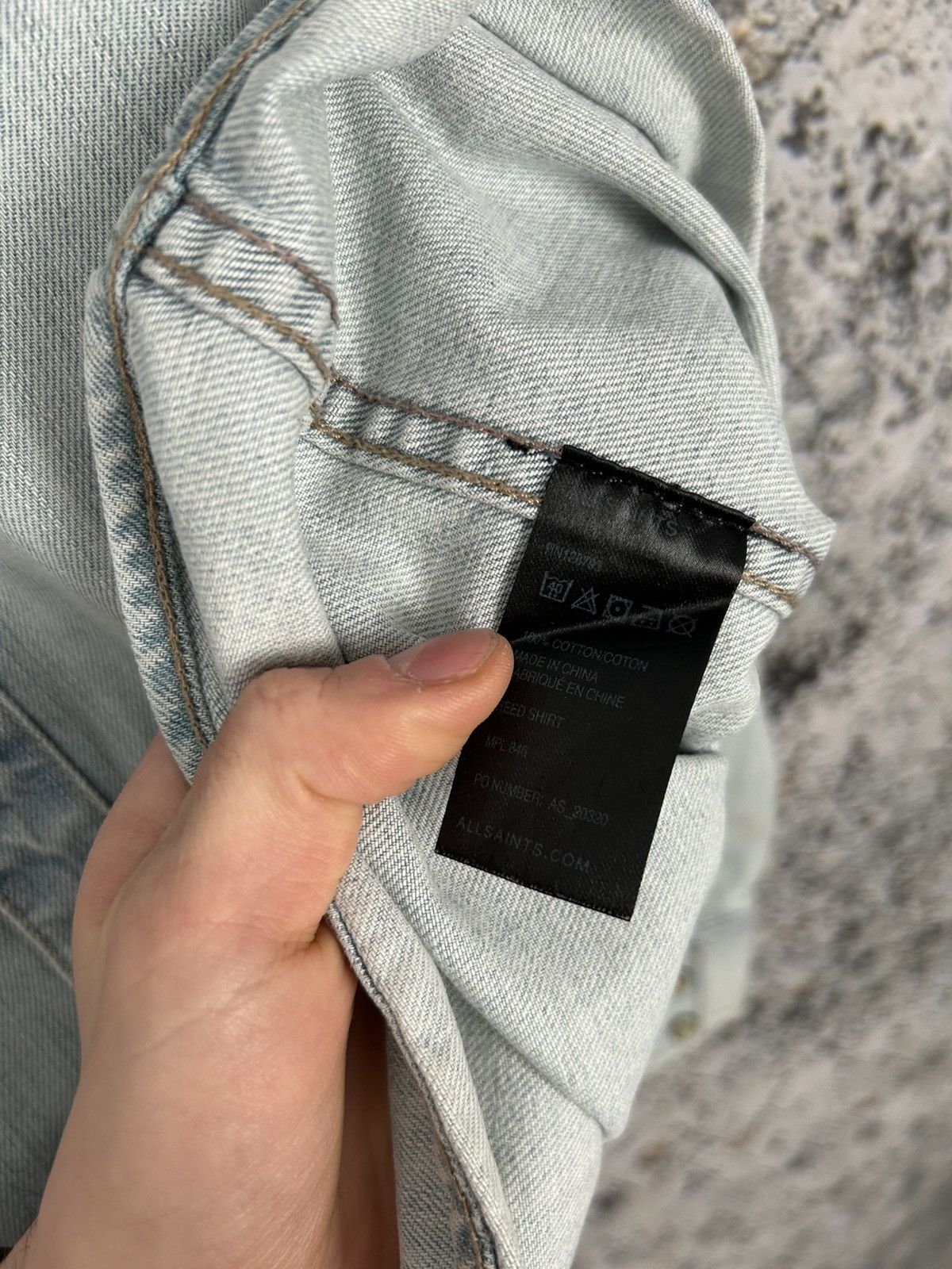 Allsaints Allsaints Denim Shirt Avant Garde Jeans Luxury Designer Size US M / EU 48-50 / 2 - 7 Thumbnail