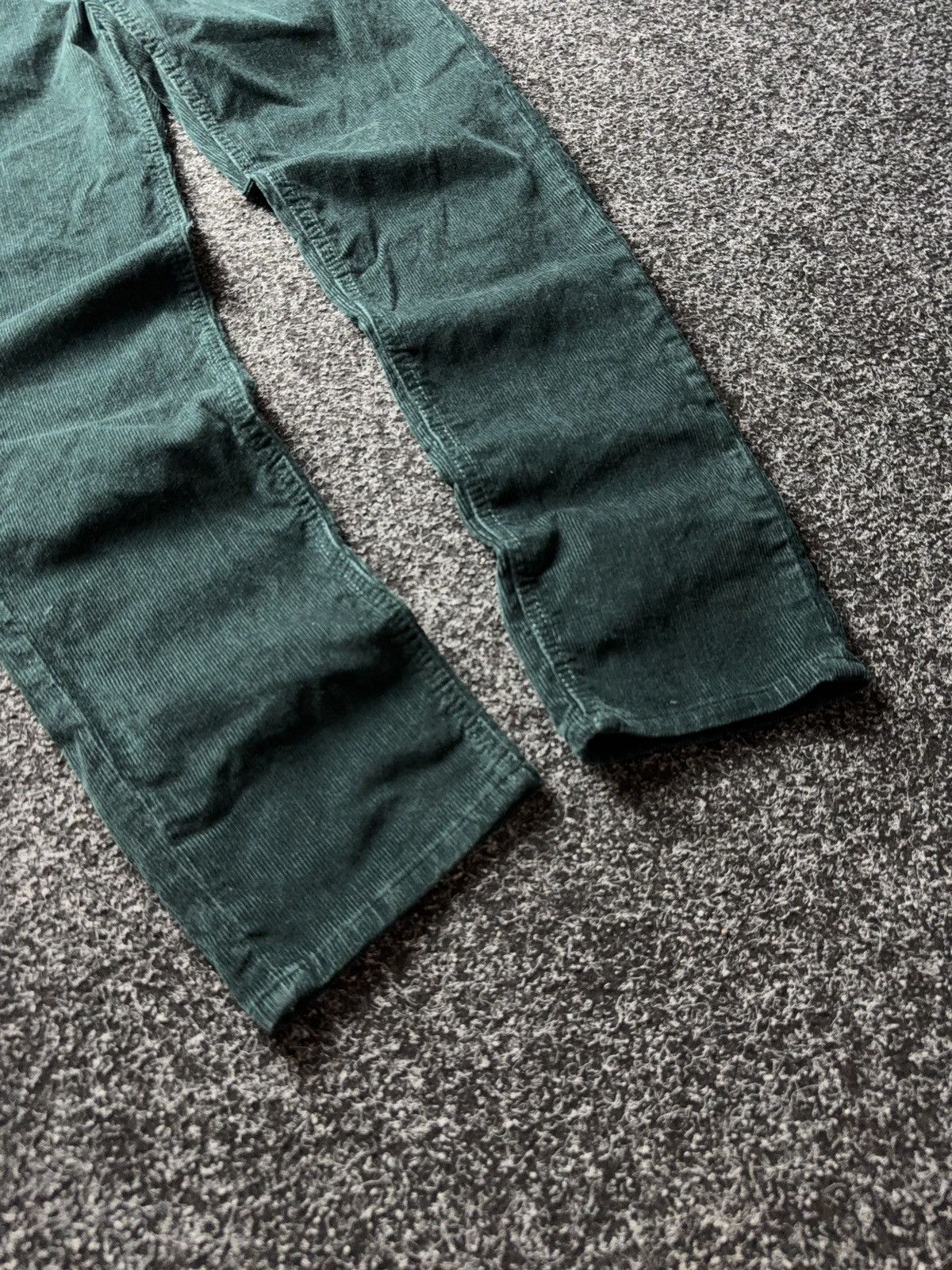 Lee 00s Lee CAROL Corduroy Pants Green Straight Y2K Women W27 Size 27" / US 4 / IT 40 - 4 Thumbnail