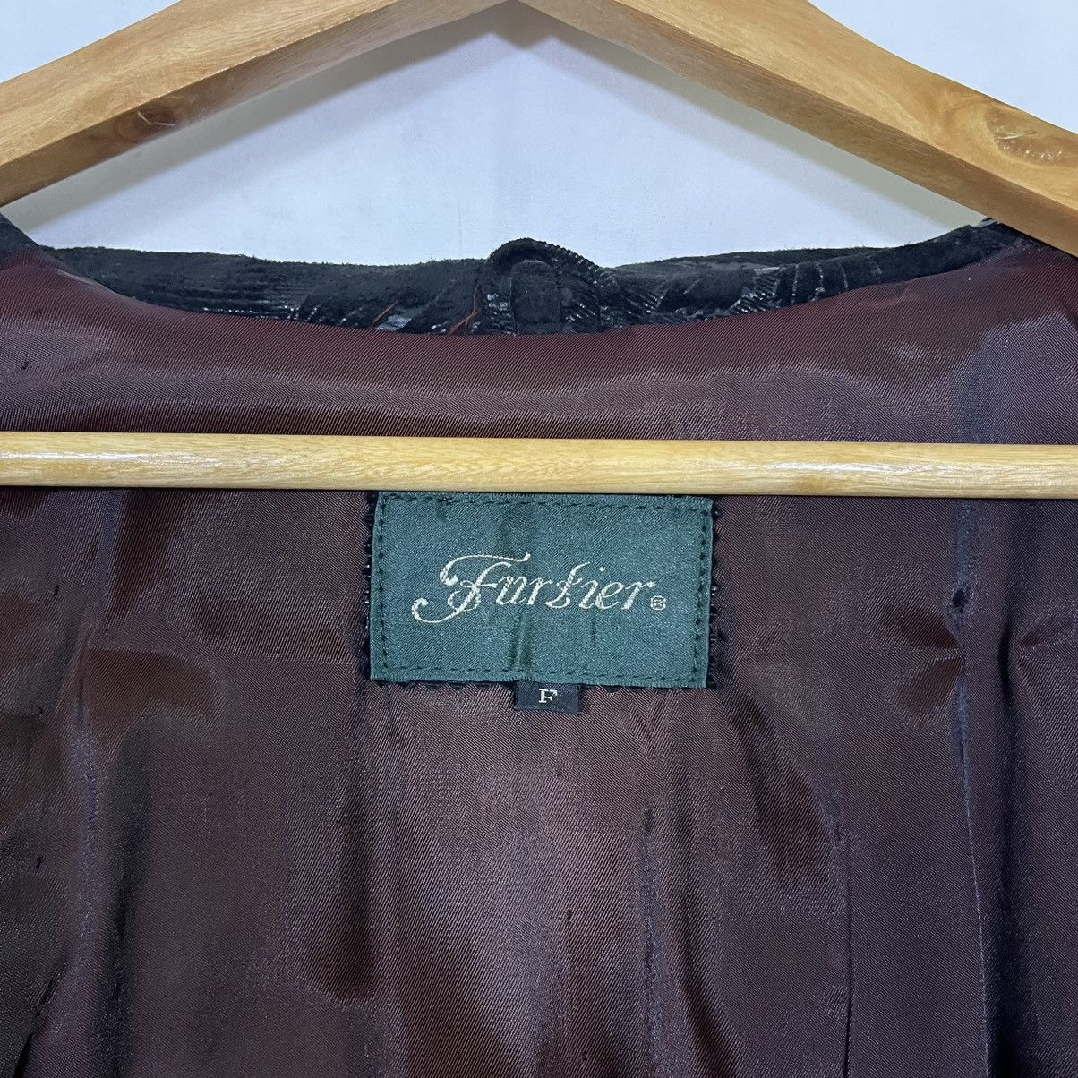 If Six Was Nine VINTAGE FURLIER SUEDE LEATHER DOUBLE BREASTED COAT Size US L / EU 52-54 / 3 - 6 Thumbnail